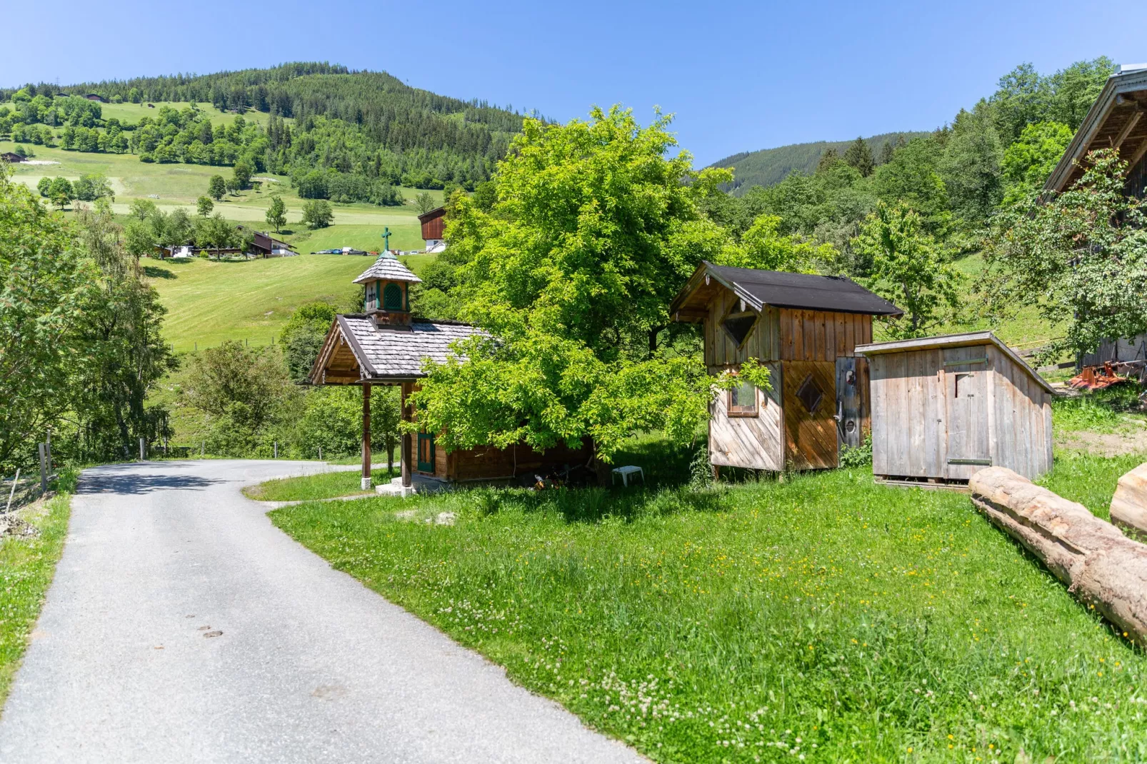 Grünbichel Hof-Gebieden zomer 5km