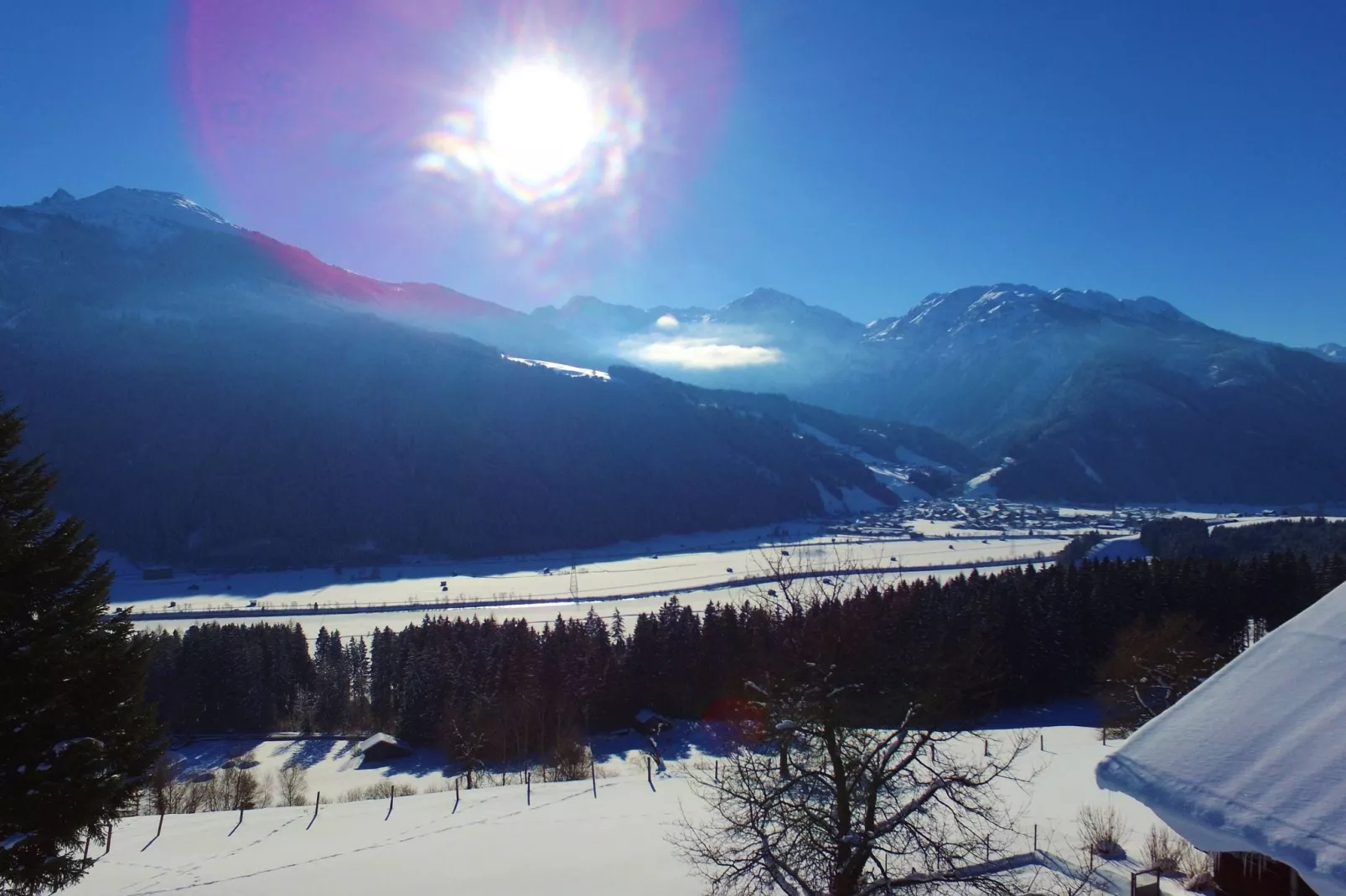 Gut Vorderstallberg-Uitzicht winter