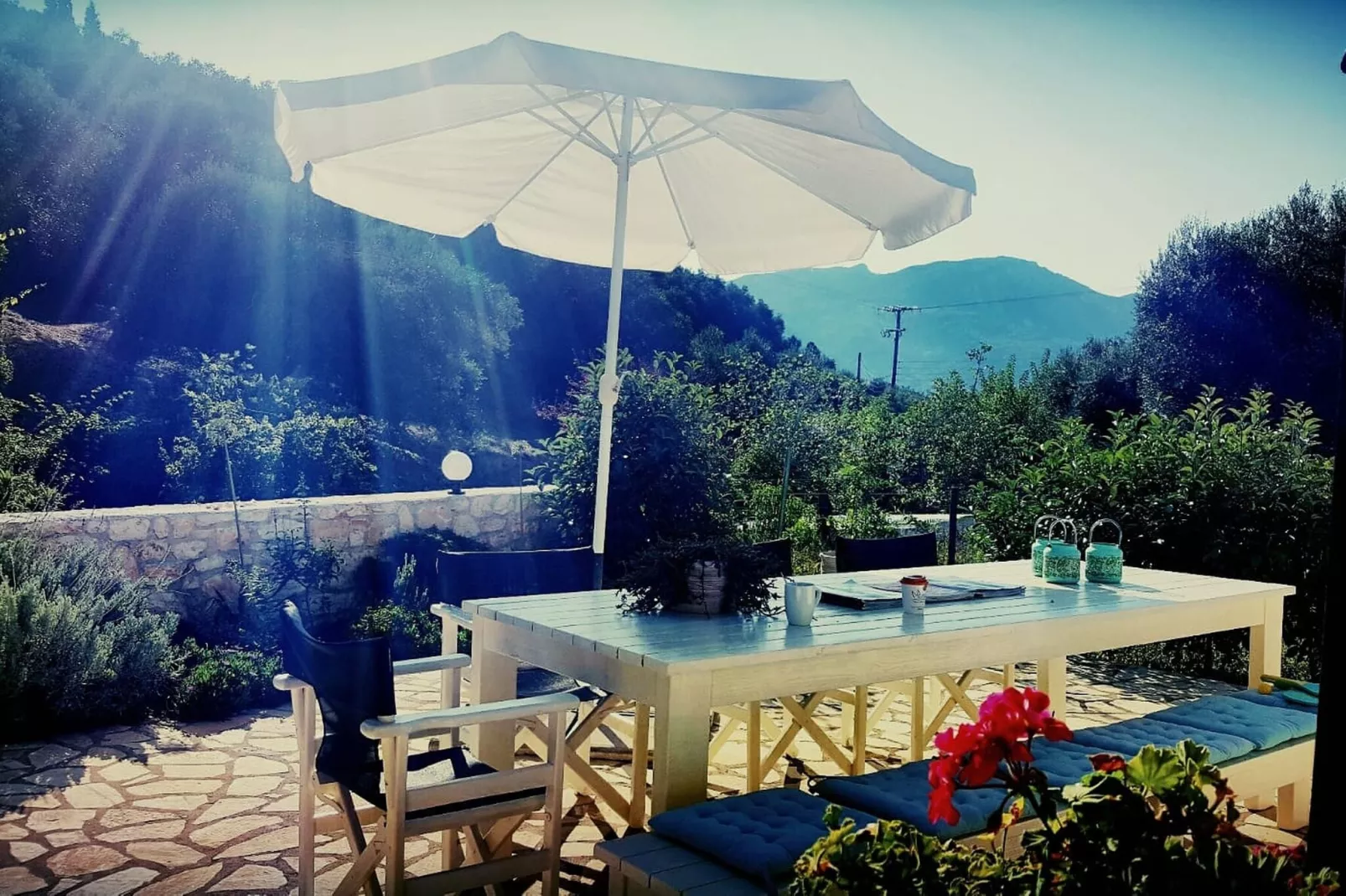 Villa Spirena-Uitzicht zomer