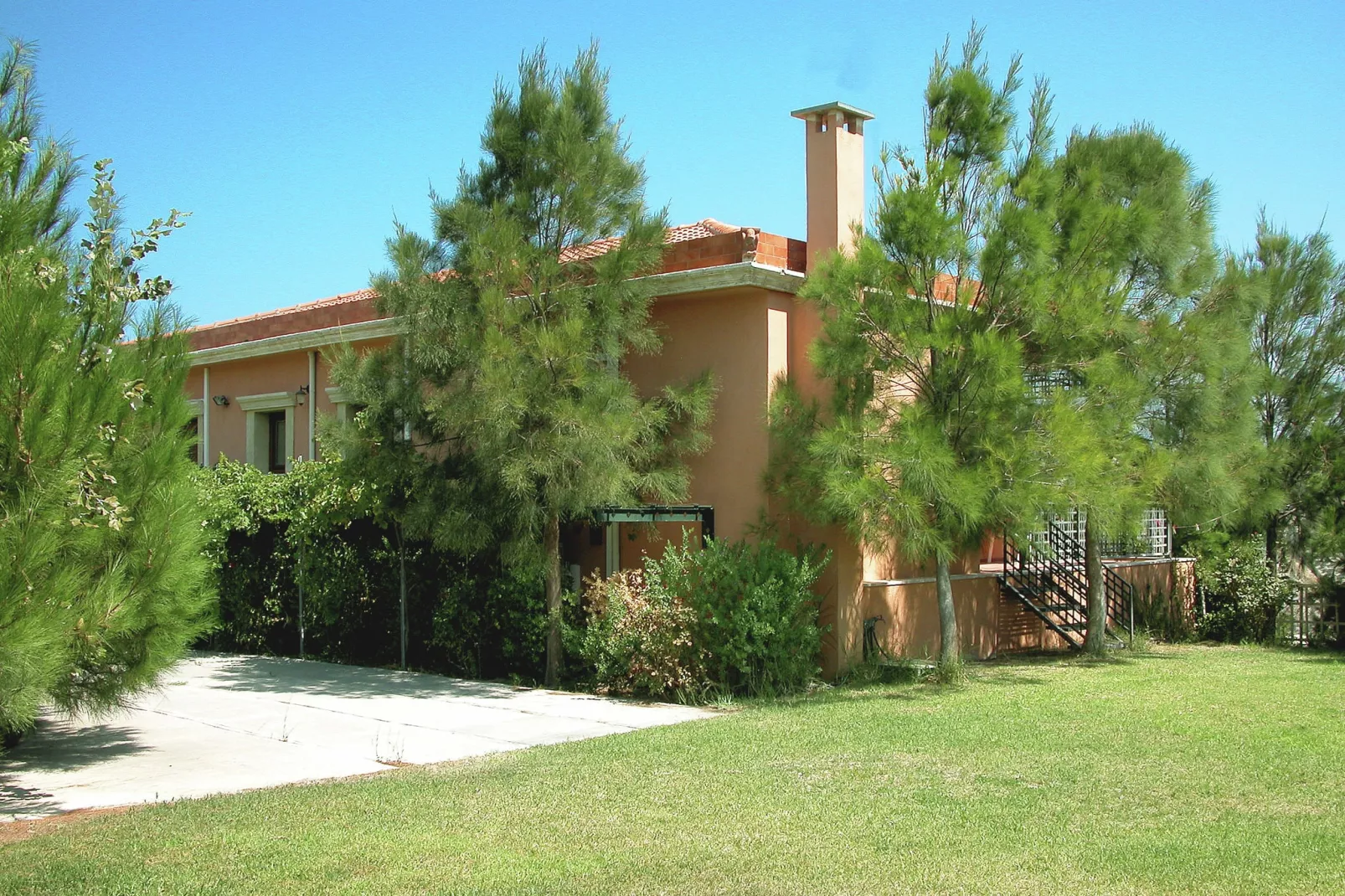 Villa Despoina-Buitenkant zomer