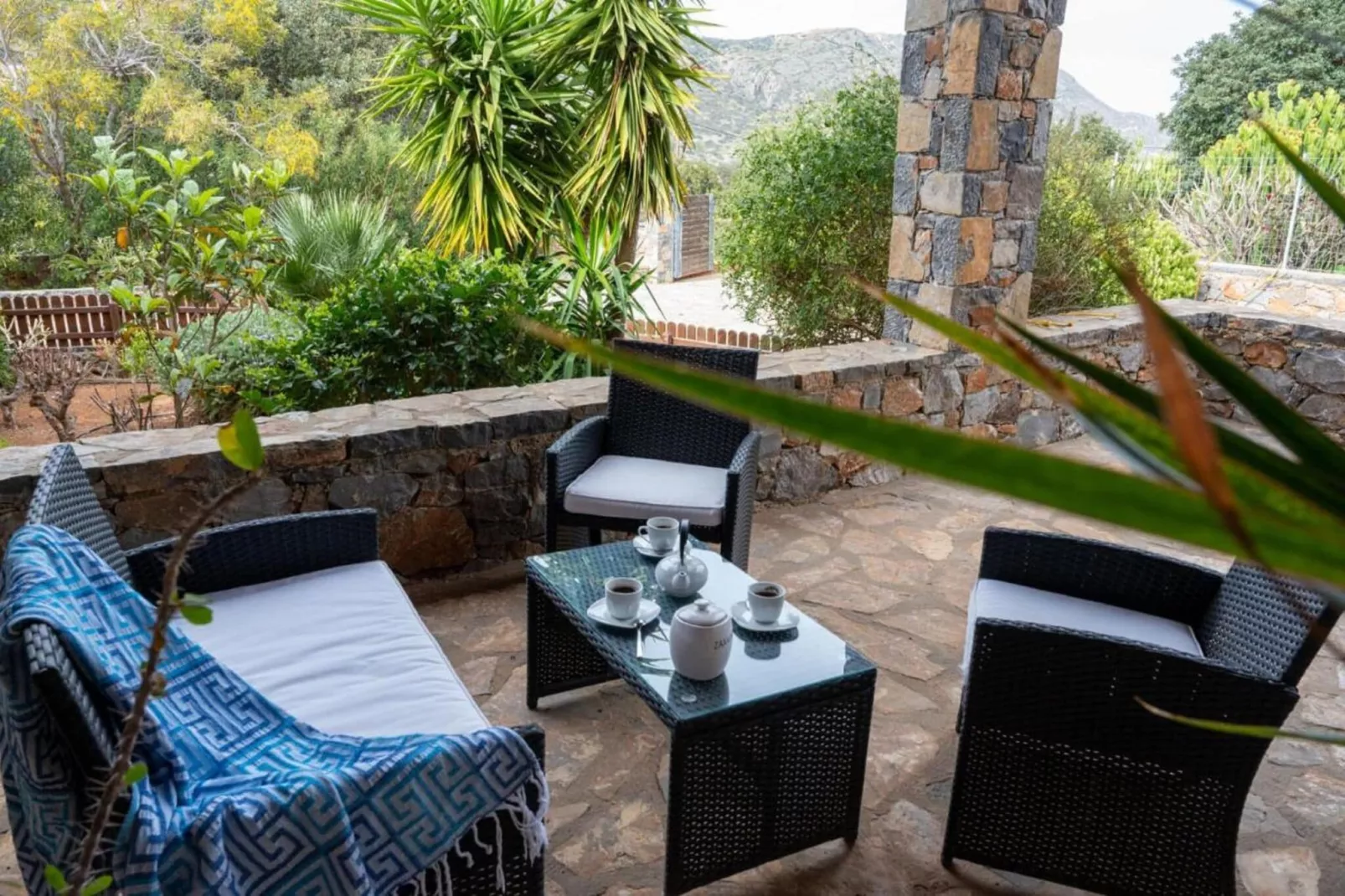 Elounda Plaka Luxury Villa-Terrasbalkon