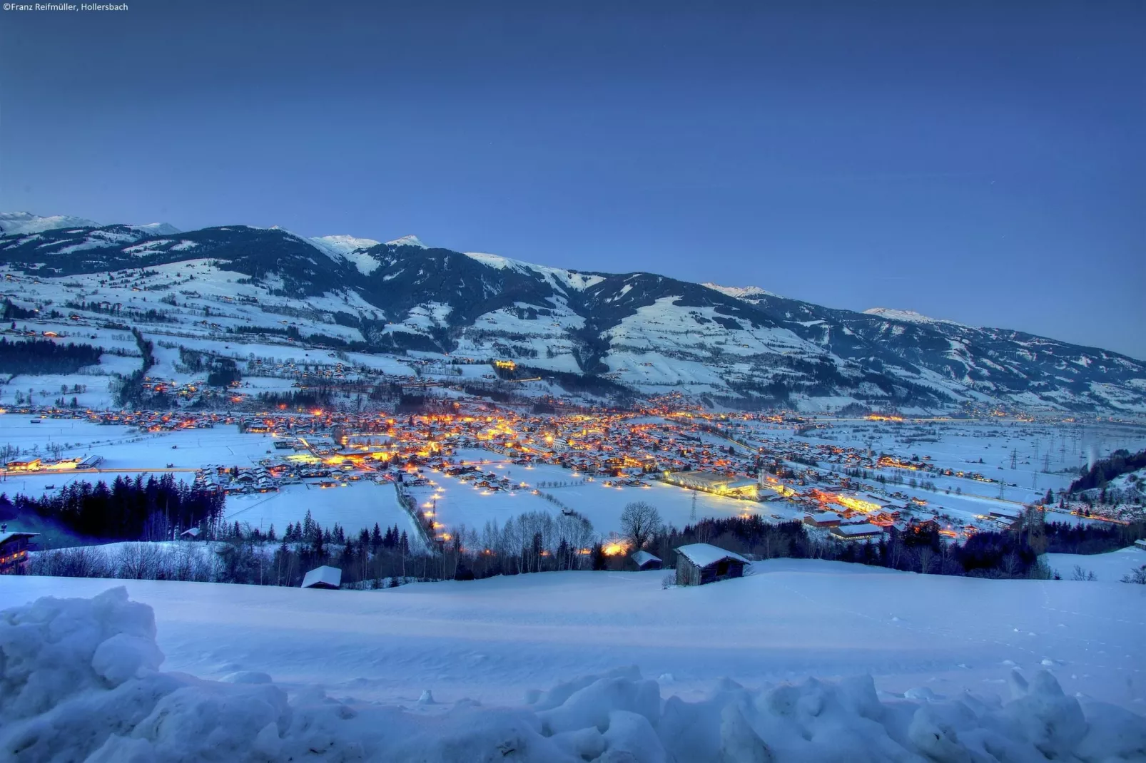 Oberkranzhof Kombination-Uitzicht winter