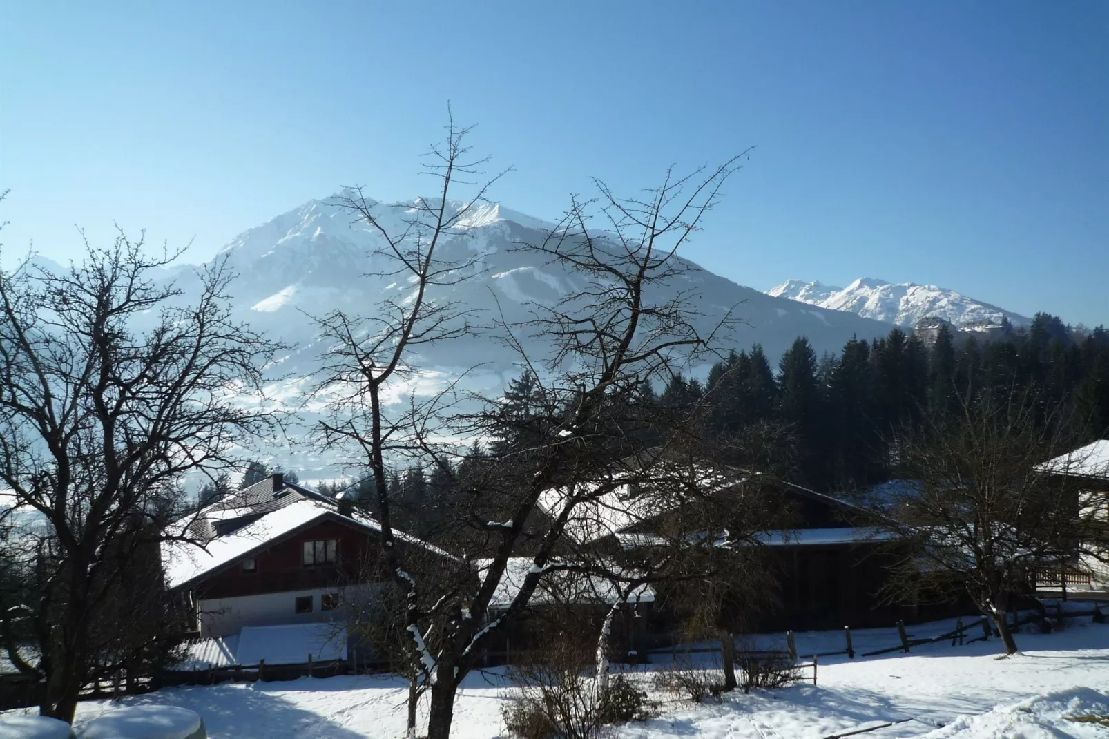 Oberkranzhof Kombination-Uitzicht winter