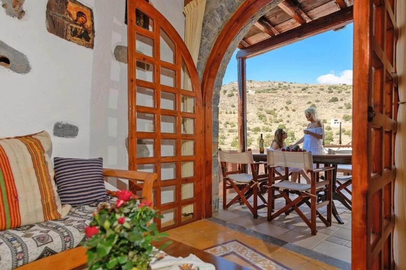 Holiday homes Anemos, Elounda-Argiro-Woonkamer