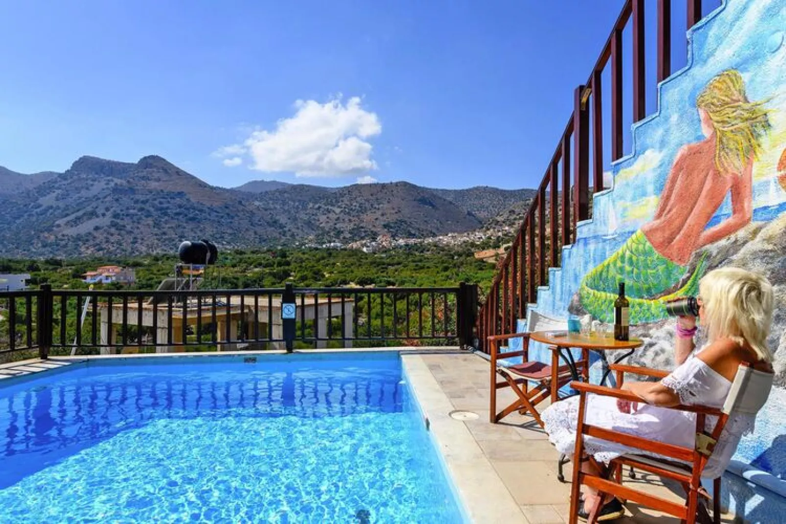 Holiday homes Anemos, Elounda-Erato/Clio/Dimitra with pool-Zwembad