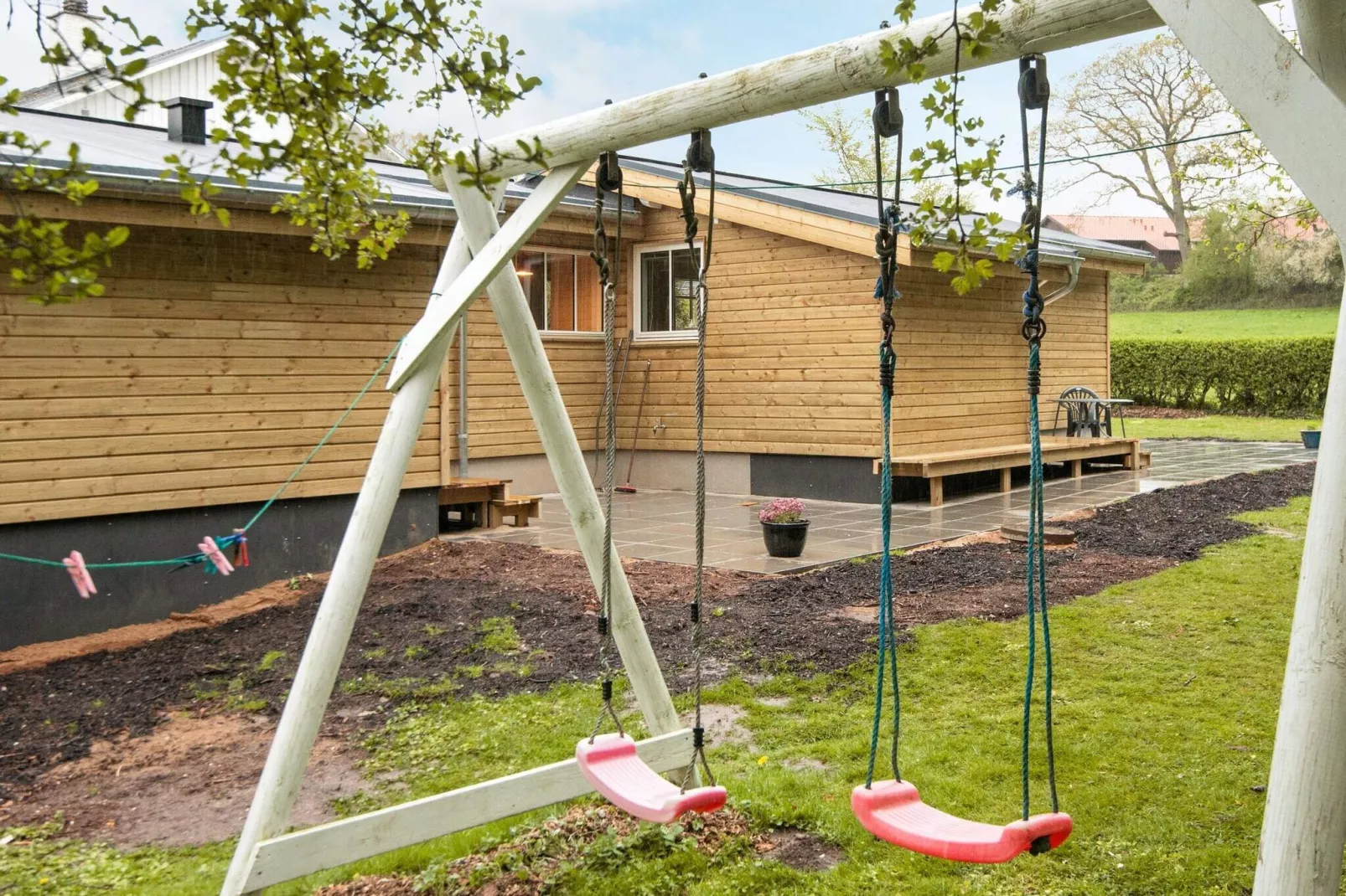 Sfeervol vakantiehuis met overdekt terras in Haderslev-Uitzicht