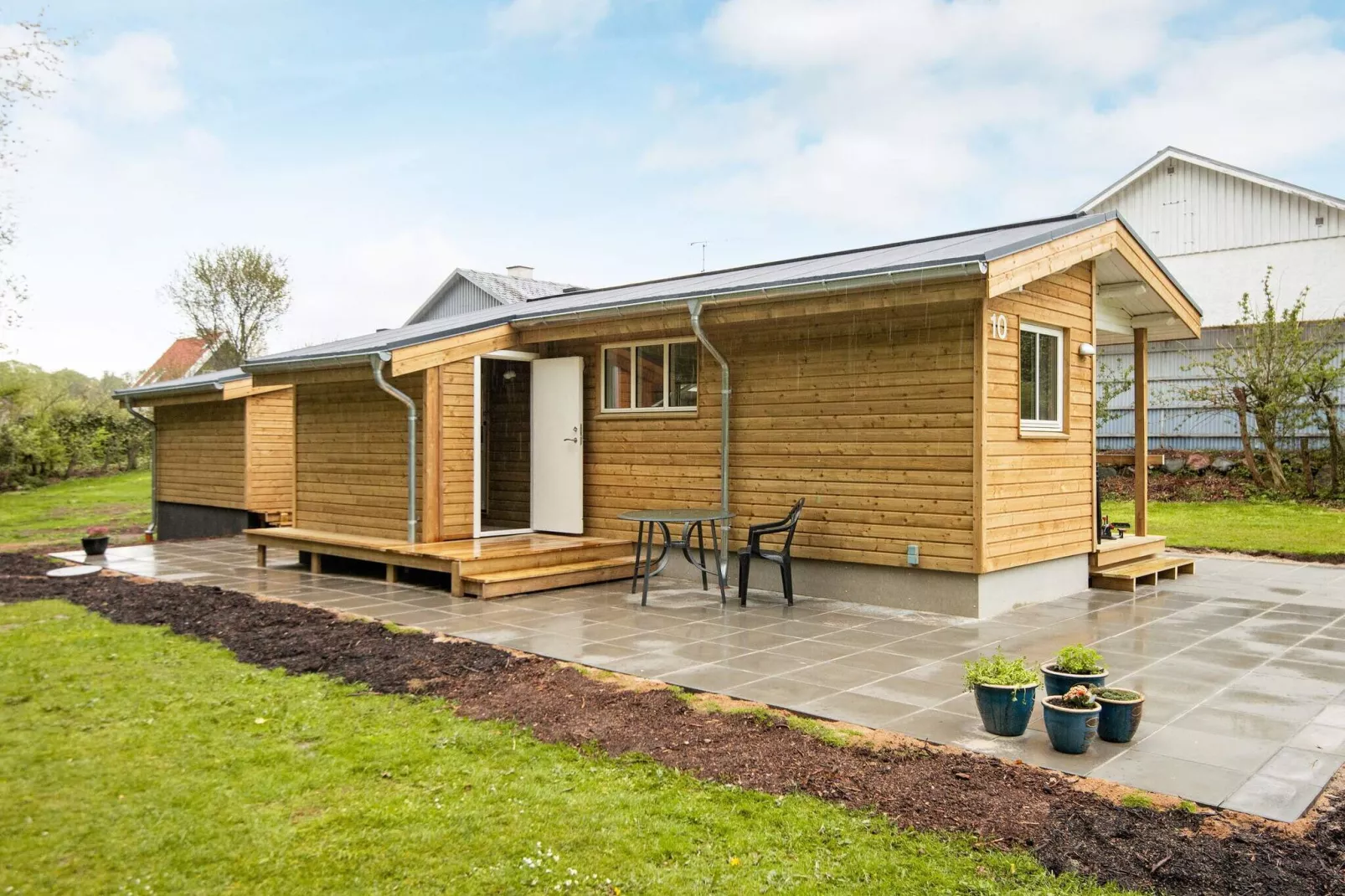Sfeervol vakantiehuis met overdekt terras in Haderslev-Uitzicht