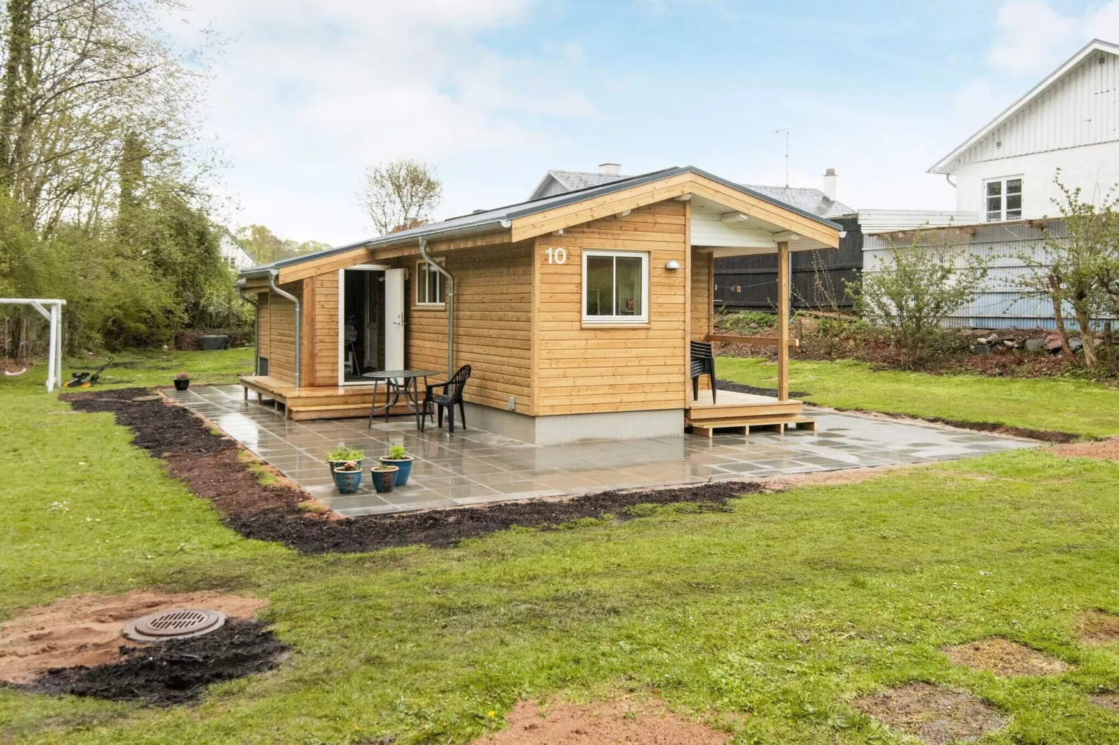 Sfeervol vakantiehuis met overdekt terras in Haderslev-Uitzicht