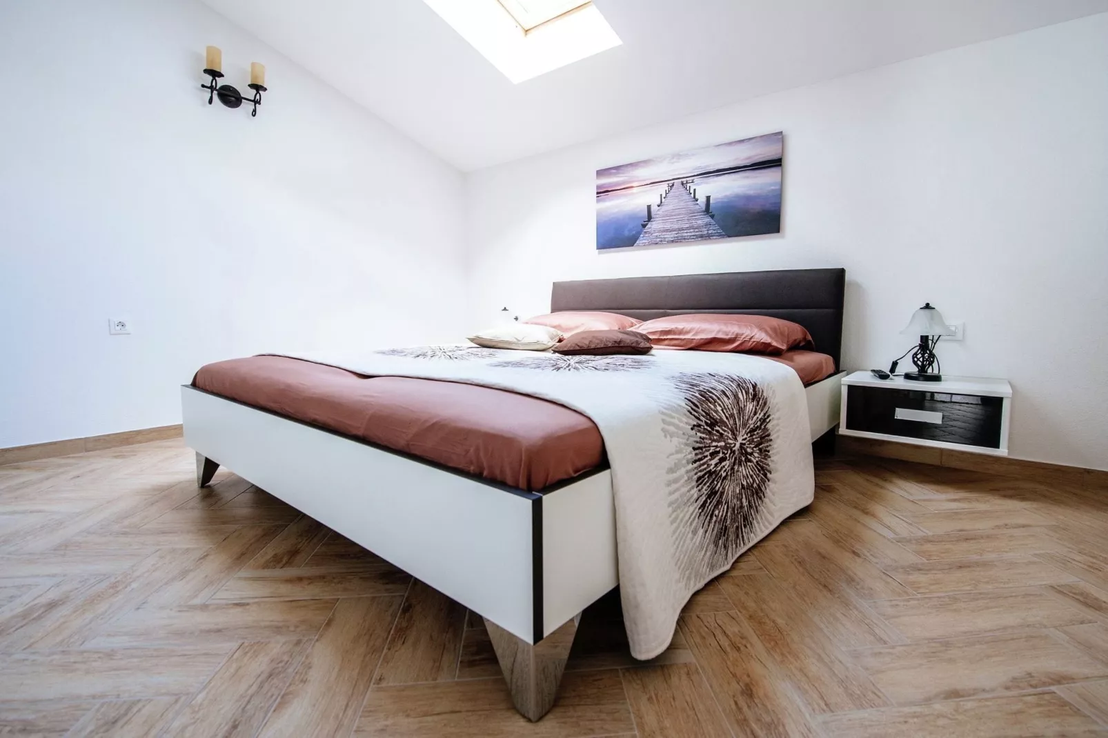 Luxurious apartment Loreta-Slaapkamer