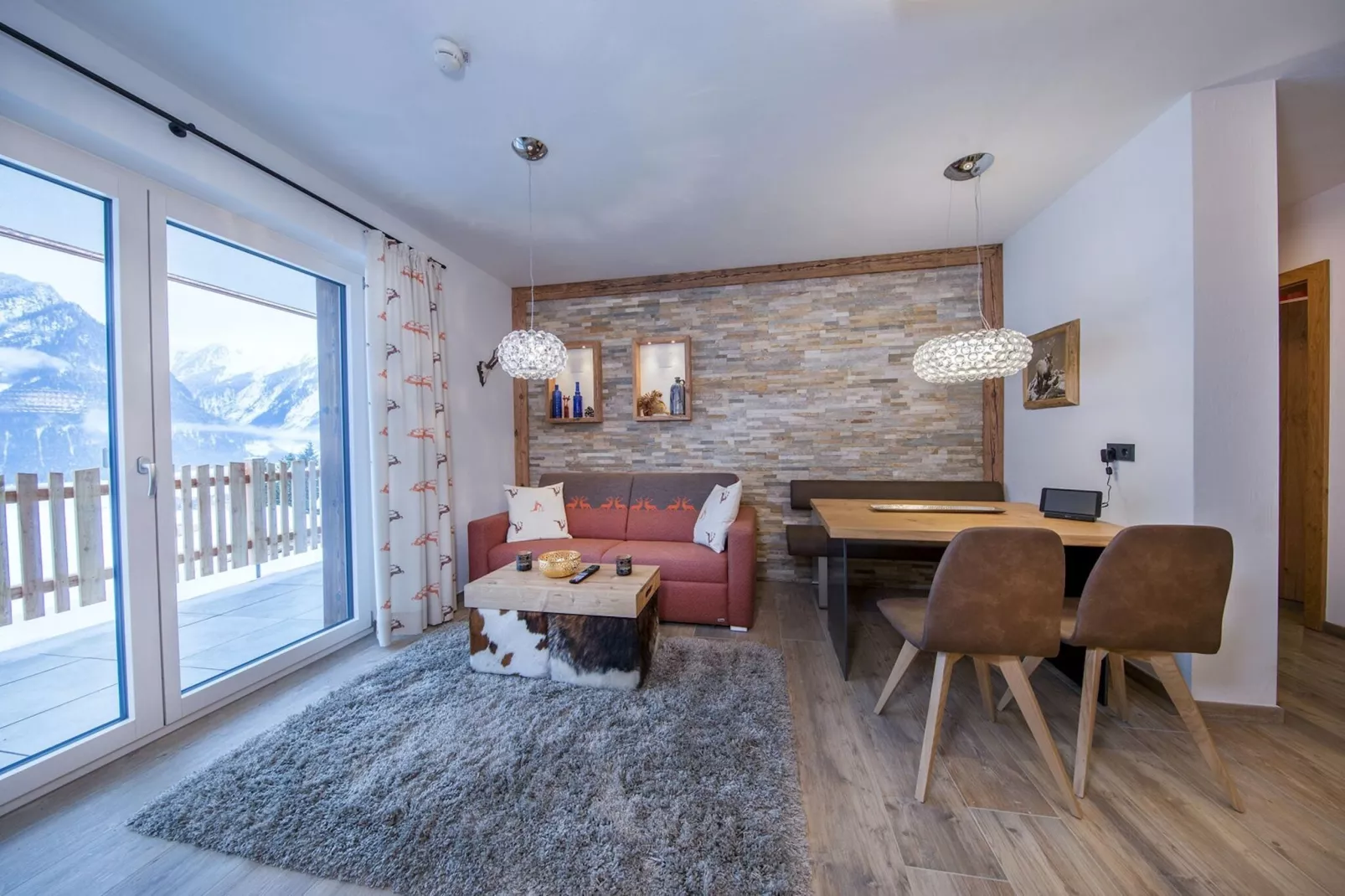 Rossberg Hohe Tauern Chalets -10-Woonkamer