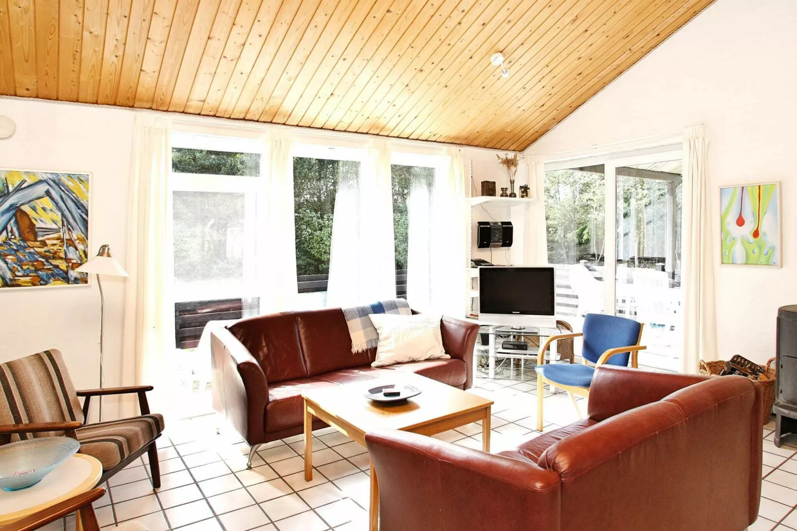 Modern vakantiehuis in Spøttrup met een sauna