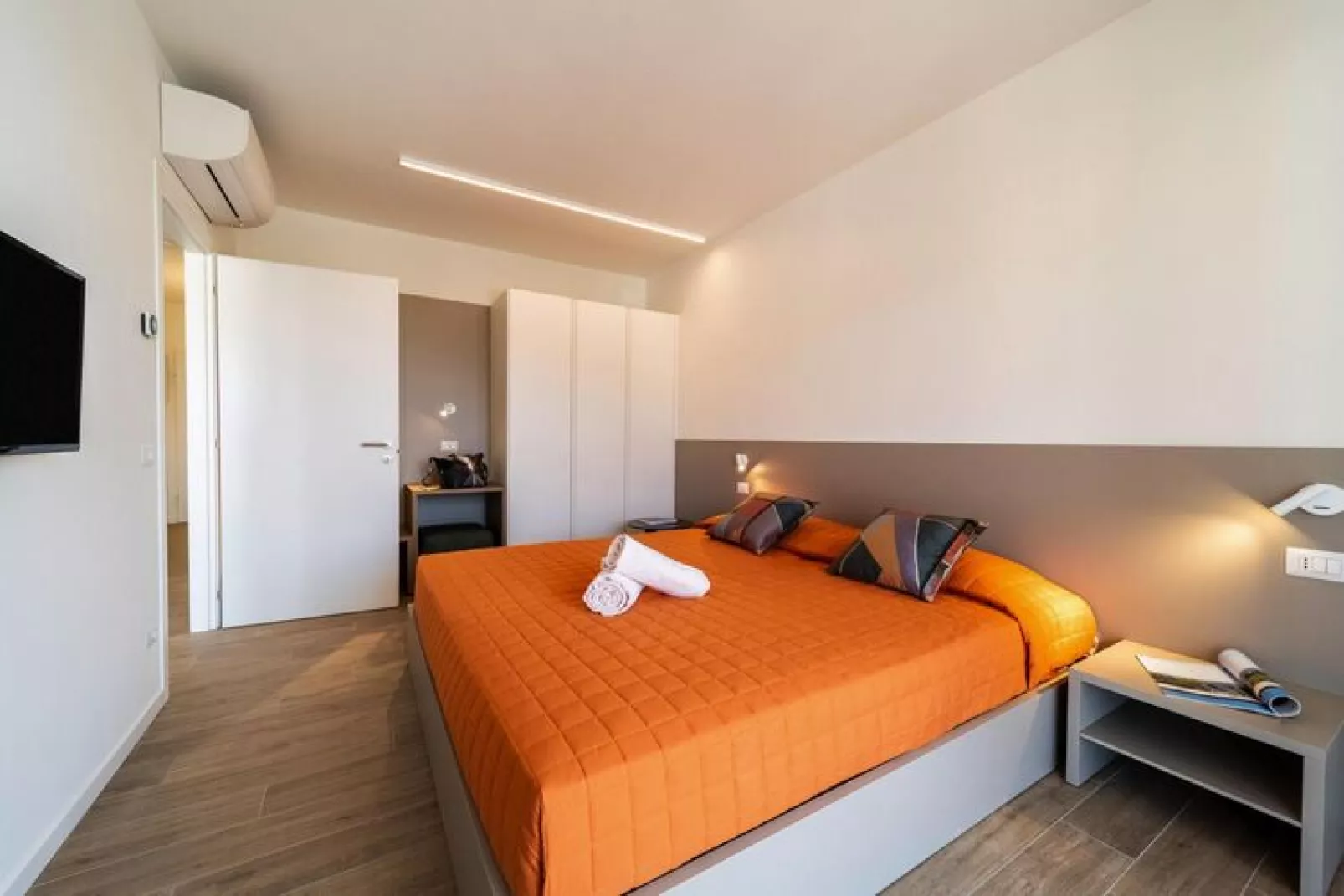 Residence Olivo Garda-Trilo Top/ 1 oder 2 Etage oder Erdgeschoss-Slaapkamer