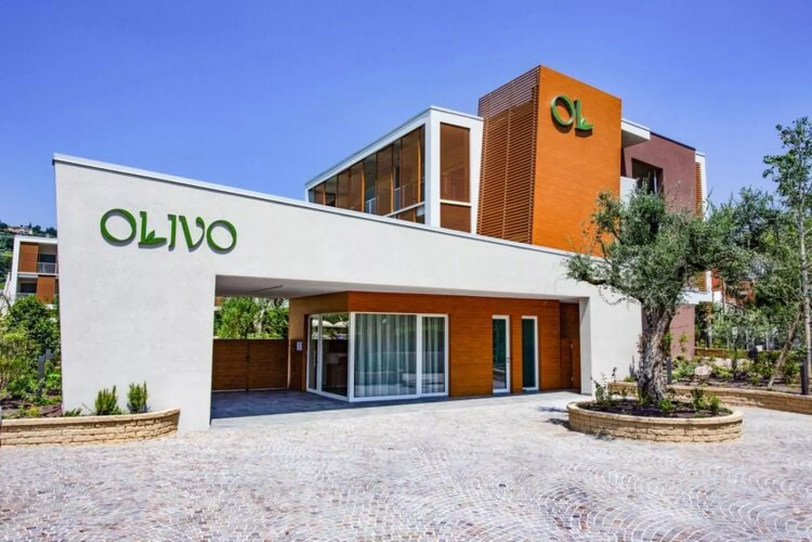 Residence Olivo Garda-Trilo Top/ 1 oder 2 Etage oder Erdgeschoss-Buitenkant zomer