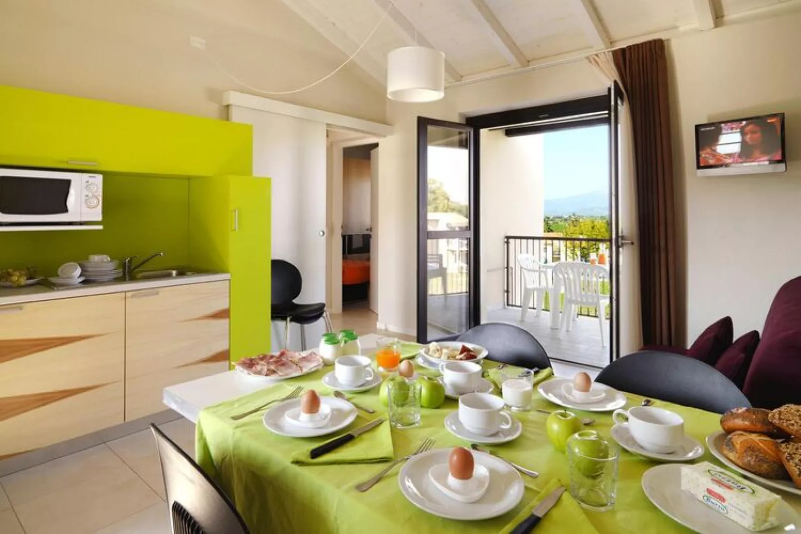 Residence Belvedere Village Castelnuovo del Garda-trilocale Std-Woonkamer