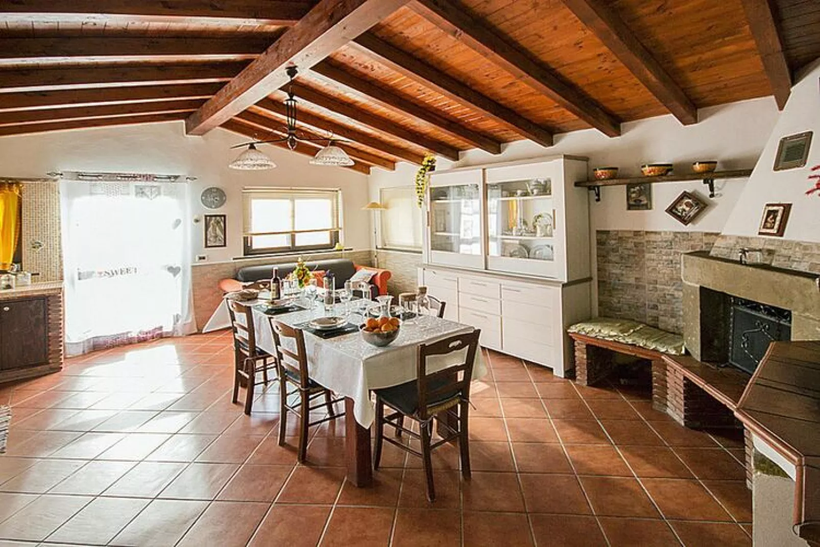 Holiday home, Francavilla di Sicilia-Casa Virginia-Woonkamer