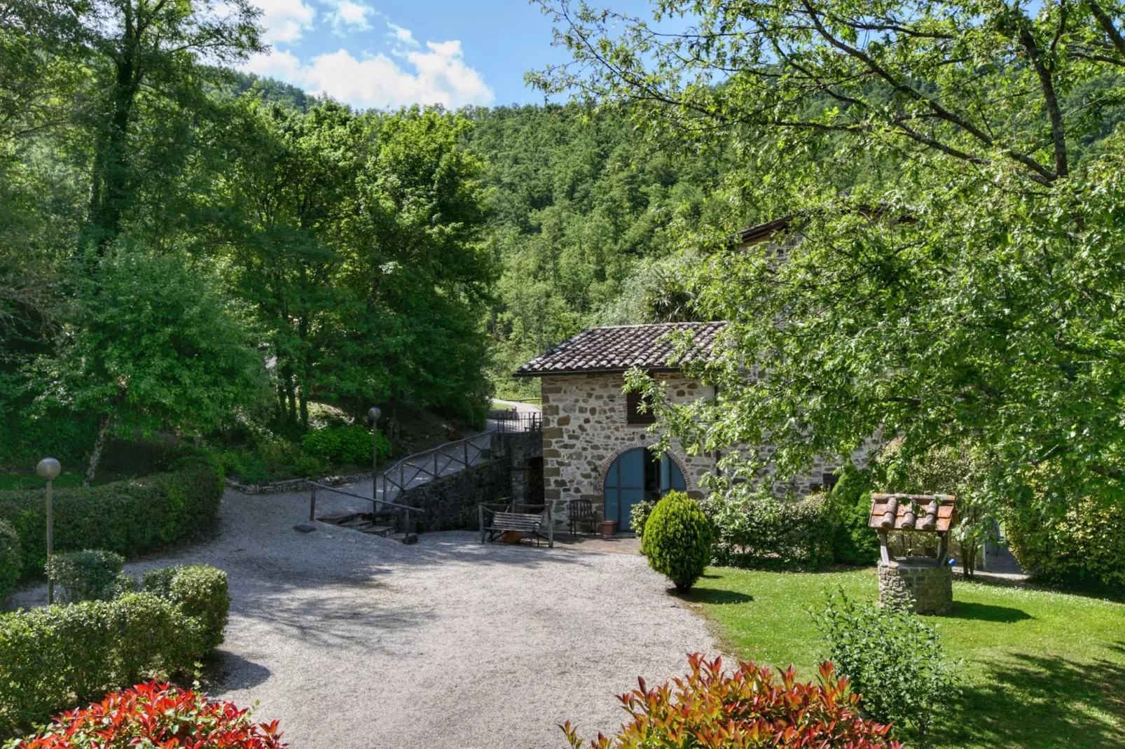 Casa Niccone-Tuinen zomer