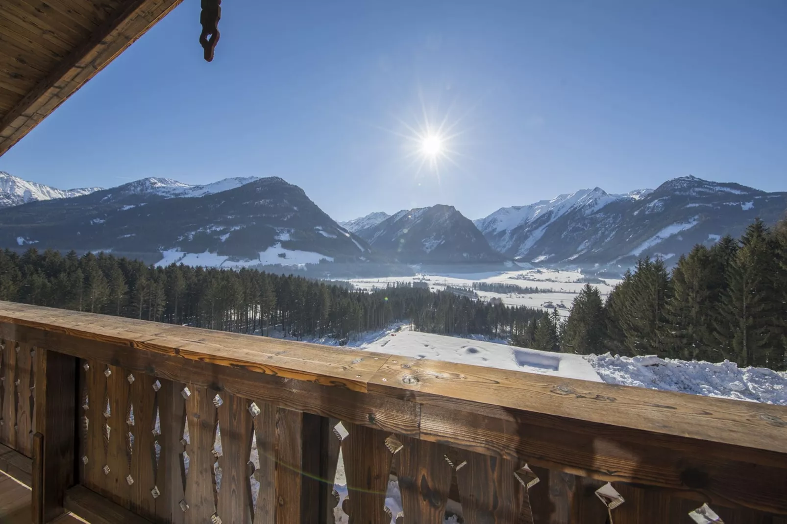 Nationalpark Chalet Tulpspitze-Uitzicht winter