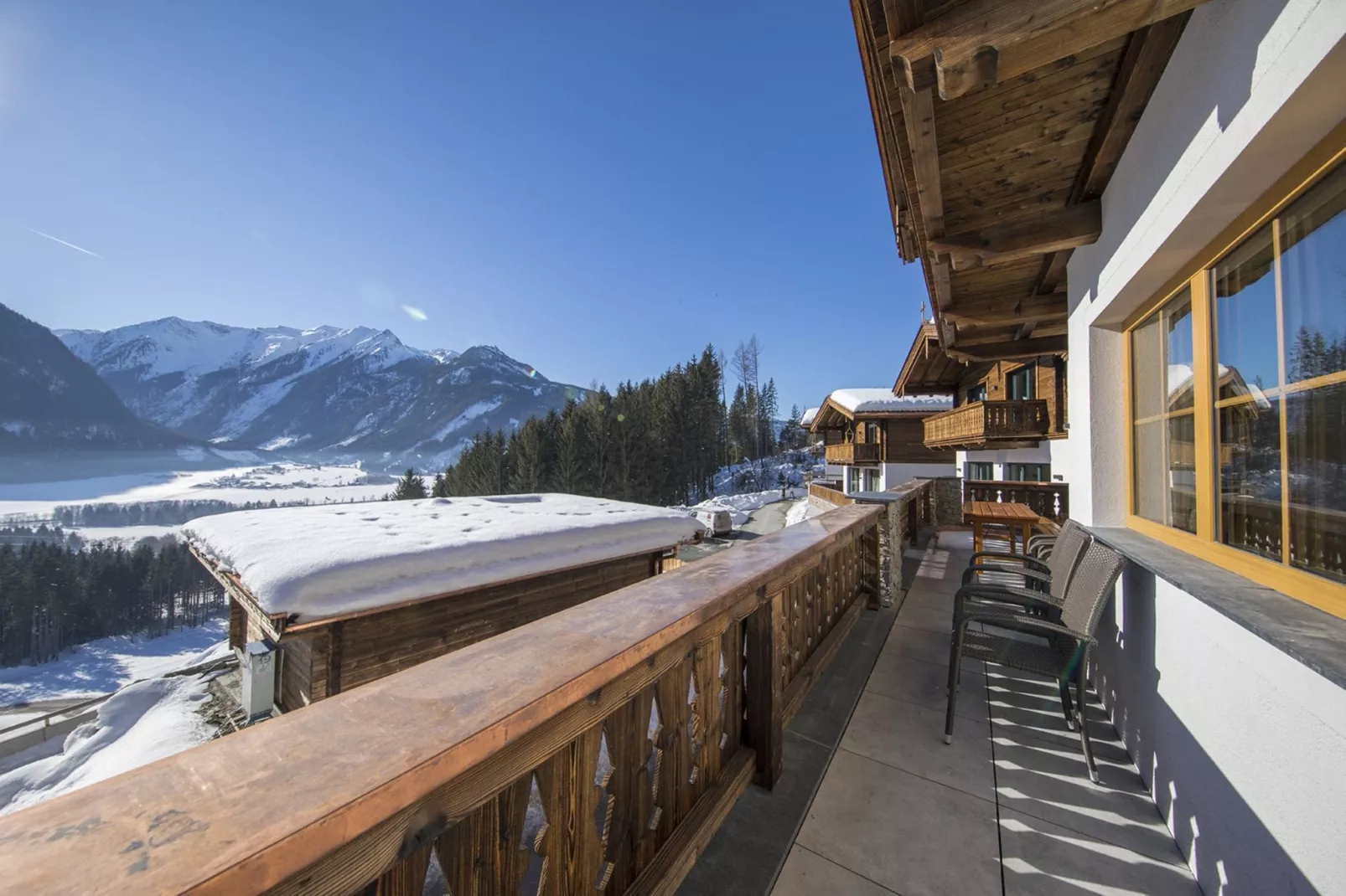 Nationalpark Chalet Tulpspitze-Uitzicht winter