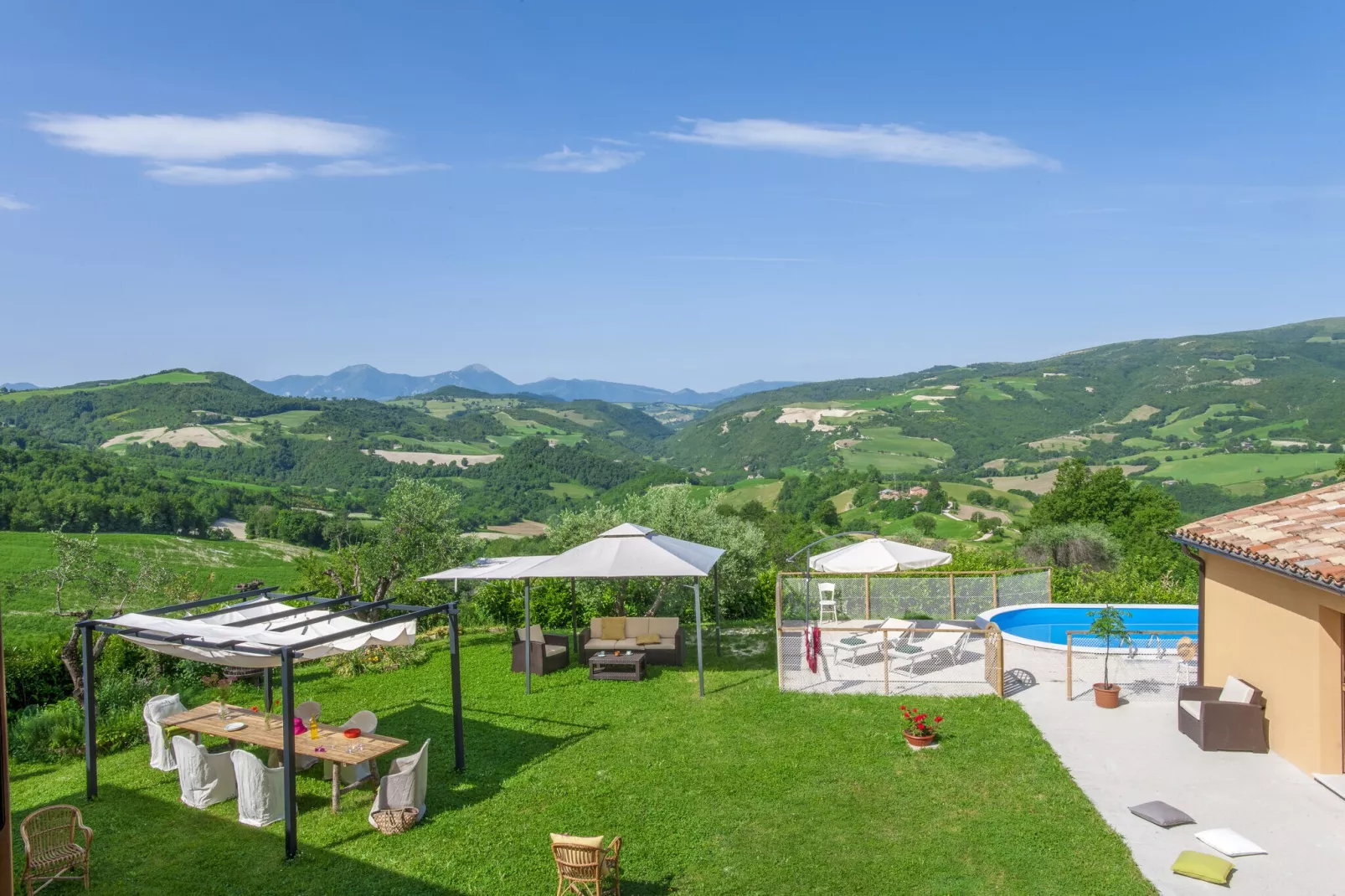 Casa Volpara-Gebieden zomer 1km
