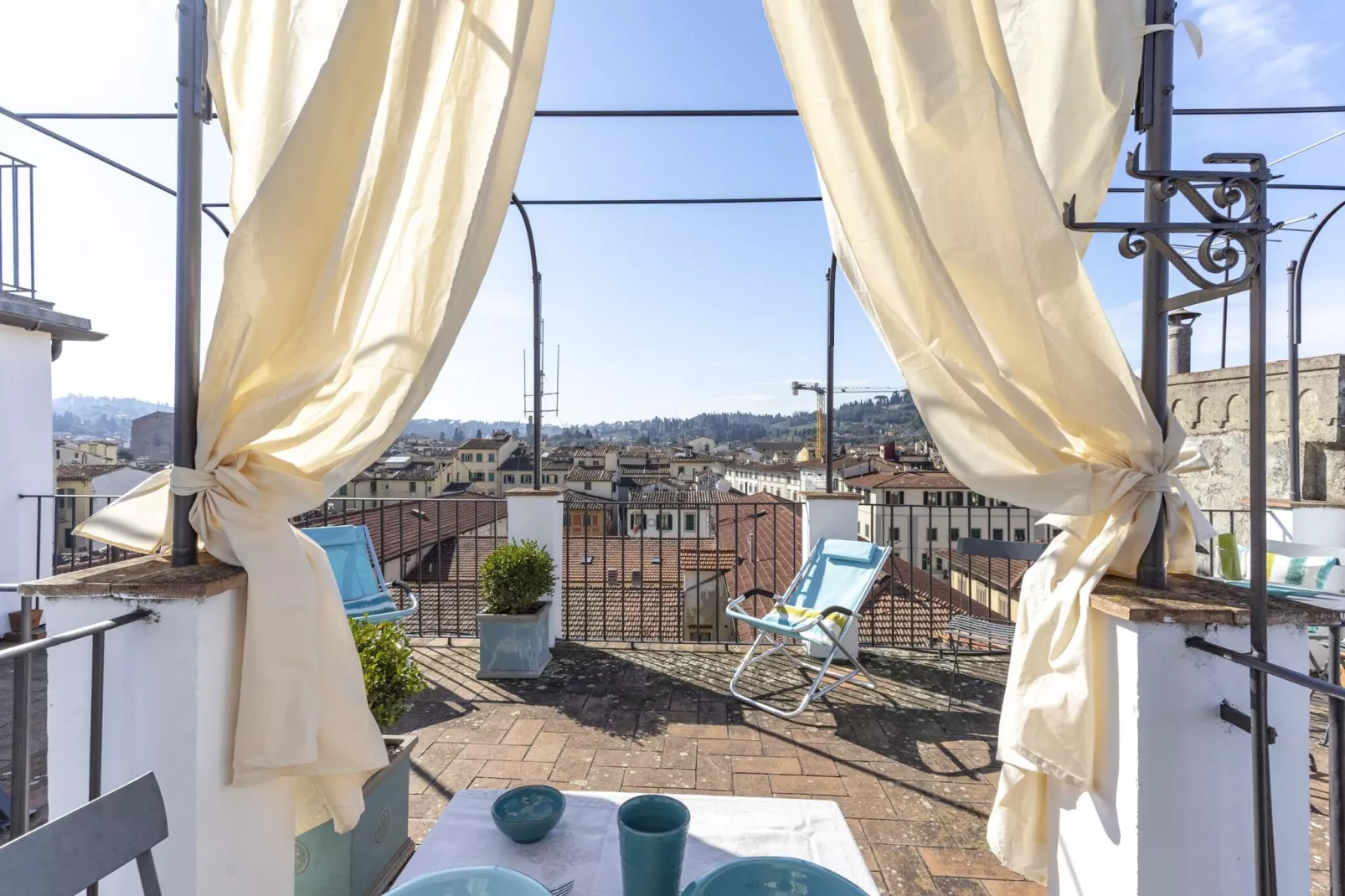 Firenze Bellosguardo-Terrasbalkon