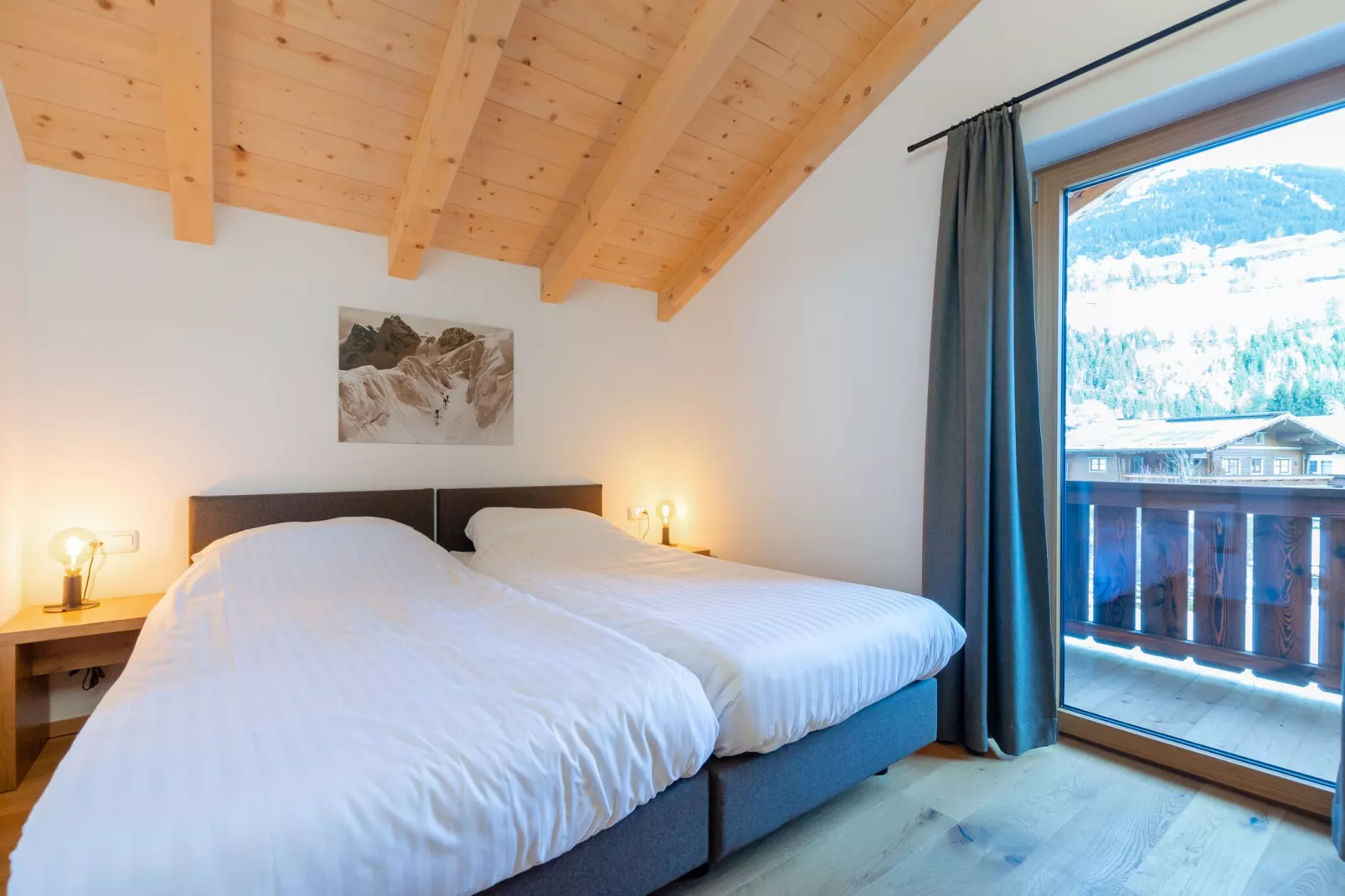 Chalet Bergerblick Wildkogel Arena-Slaapkamer