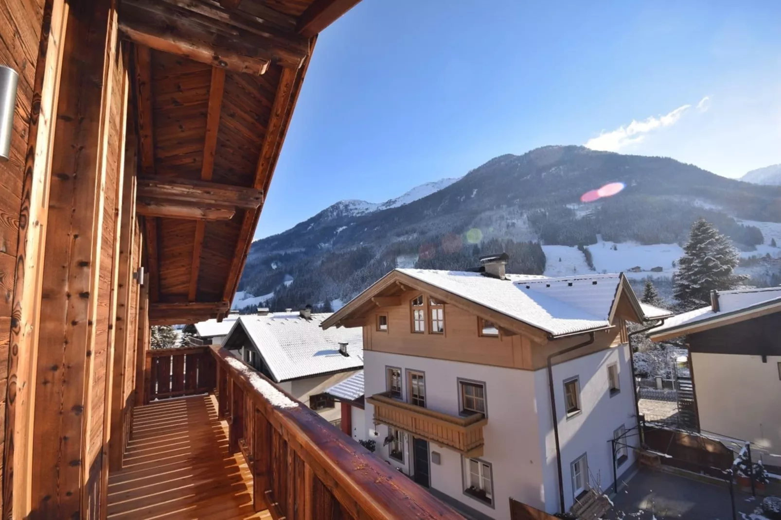 Chalet Bergerblick Wildkogel Arena-Terrasbalkon