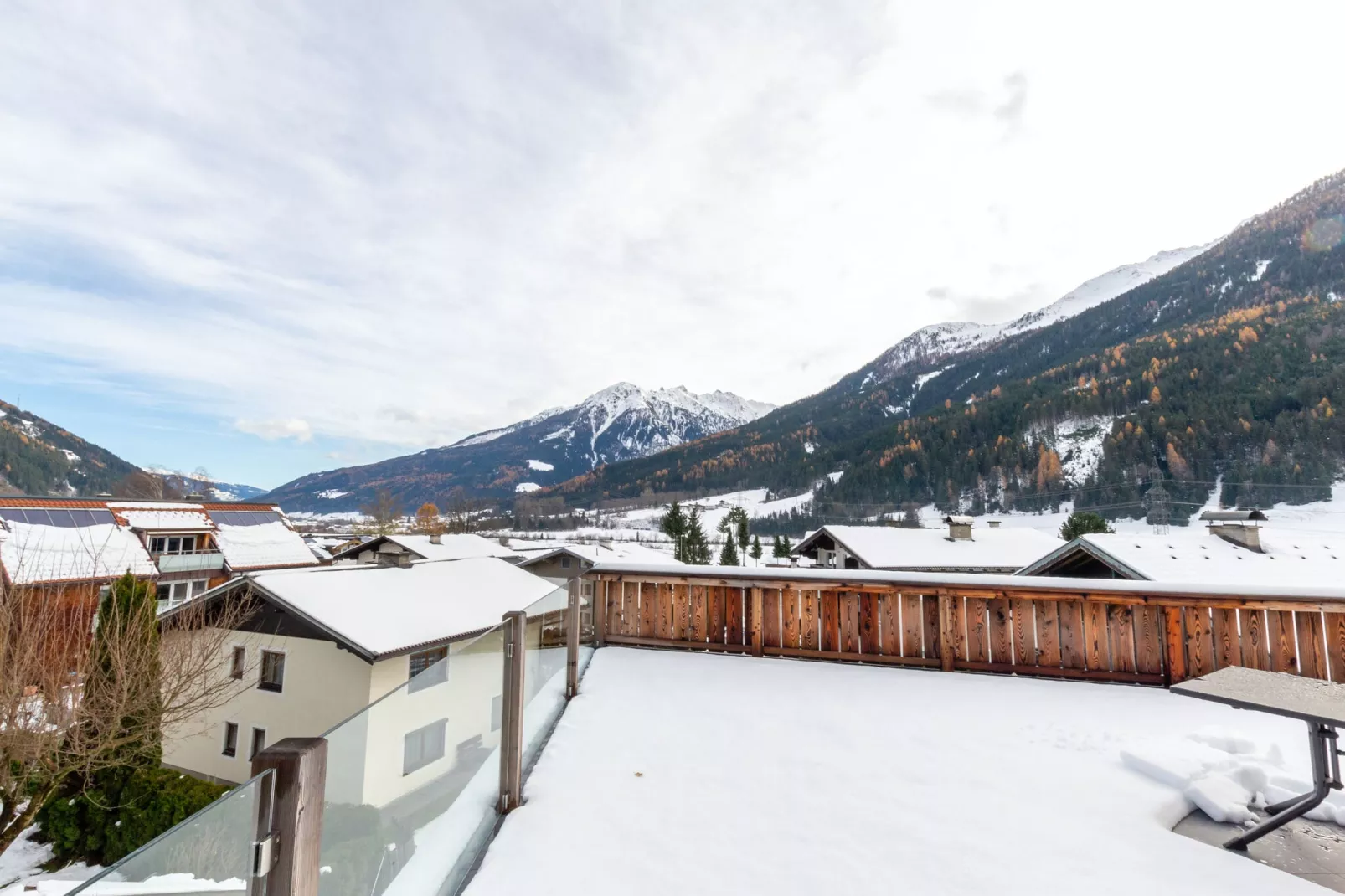 Chalet Bergerblick Wildkogel Arena-Uitzicht winter