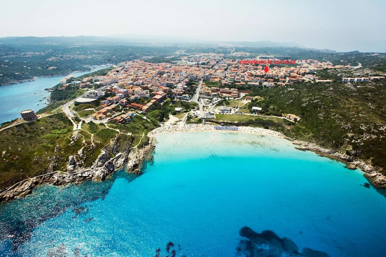 S Teresa di Gallura Due-Gebieden zomer 1km