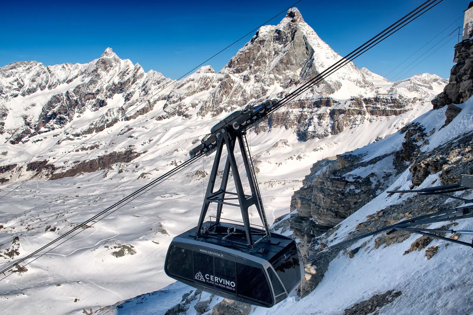 Residenza Cervinia Bilo Sei-Gebied winter 5km