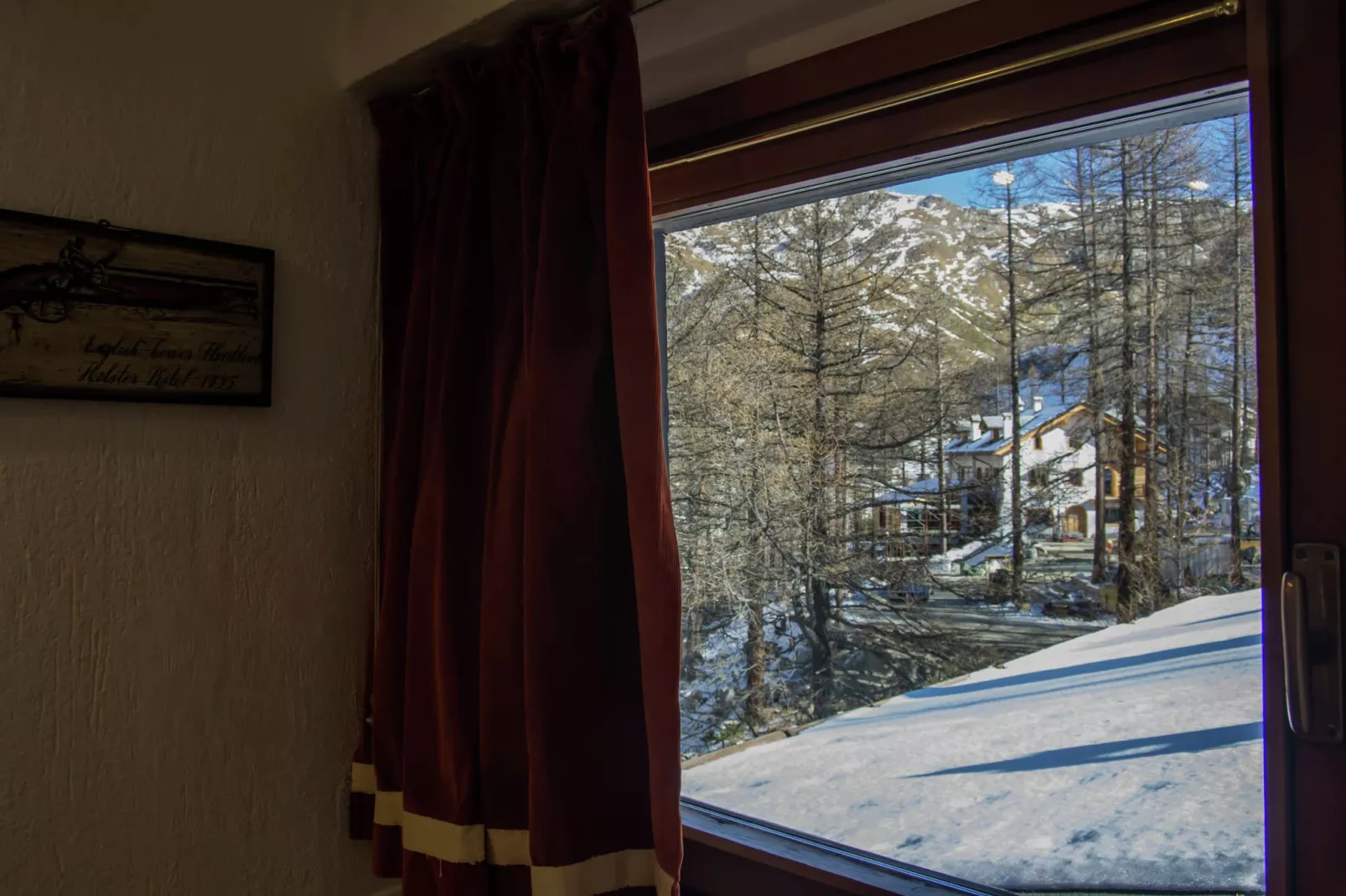 Residenza Cervinia Bilo Piano Cinque-Uitzicht winter