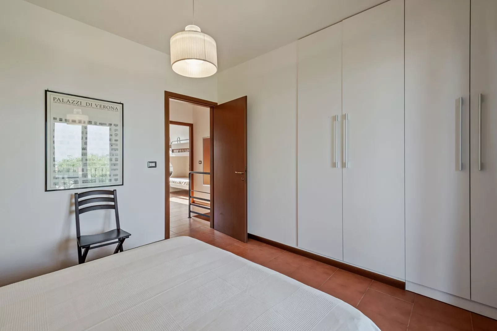 Gezellig appartement in Polpenazze del Garda met grote tuin-Slaapkamer