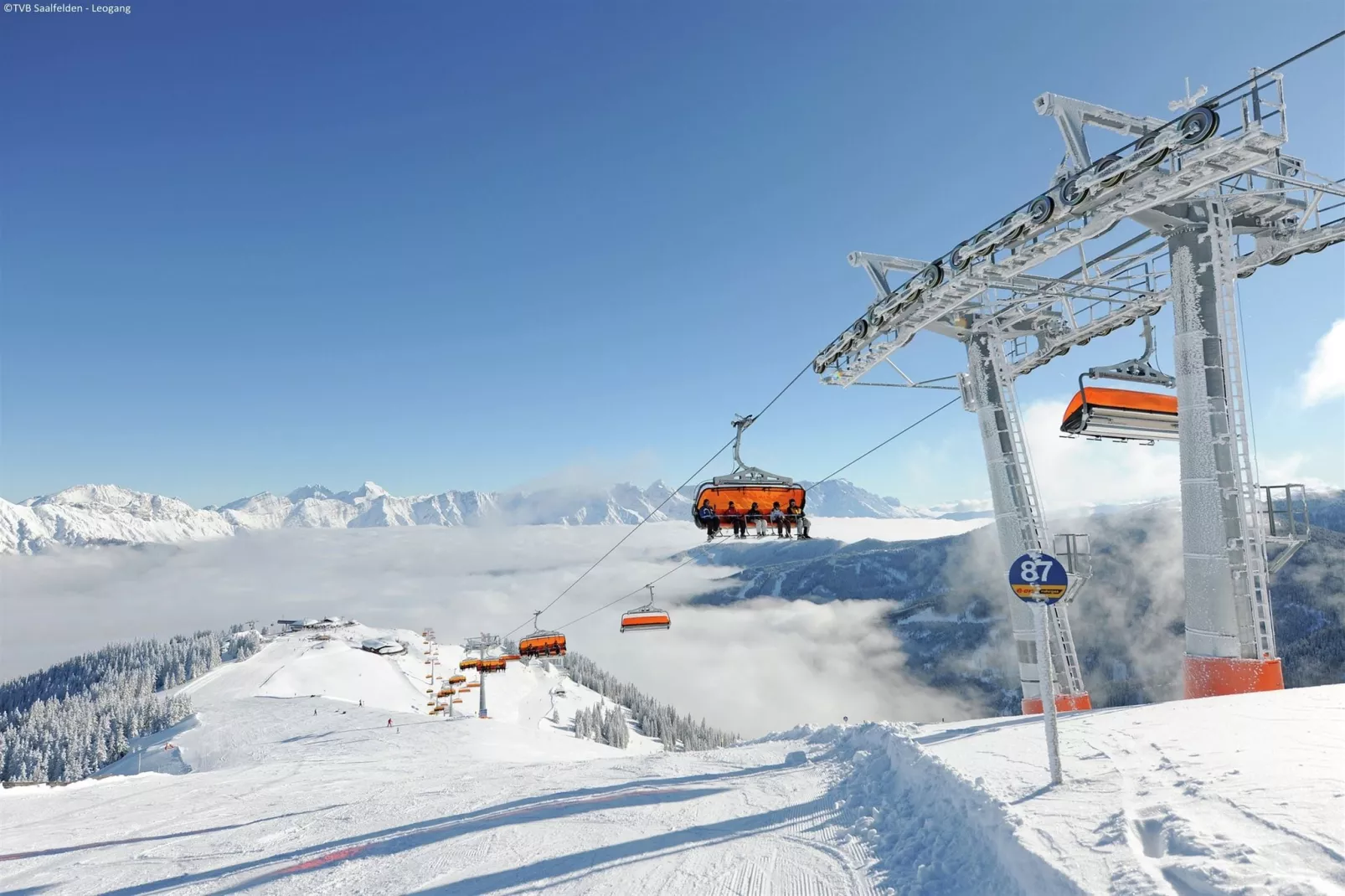 Luxe chalet in Saalbach-Hinterglemm nabij skigebied-Gebied winter 5km