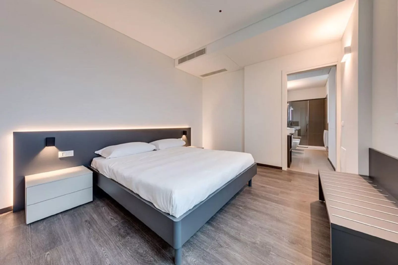 Modern appartement in Mestre vlak bij de zee-Slaapkamer