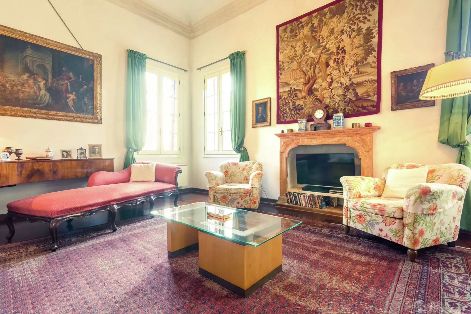 Villa Veneta Padova-Woonkamer