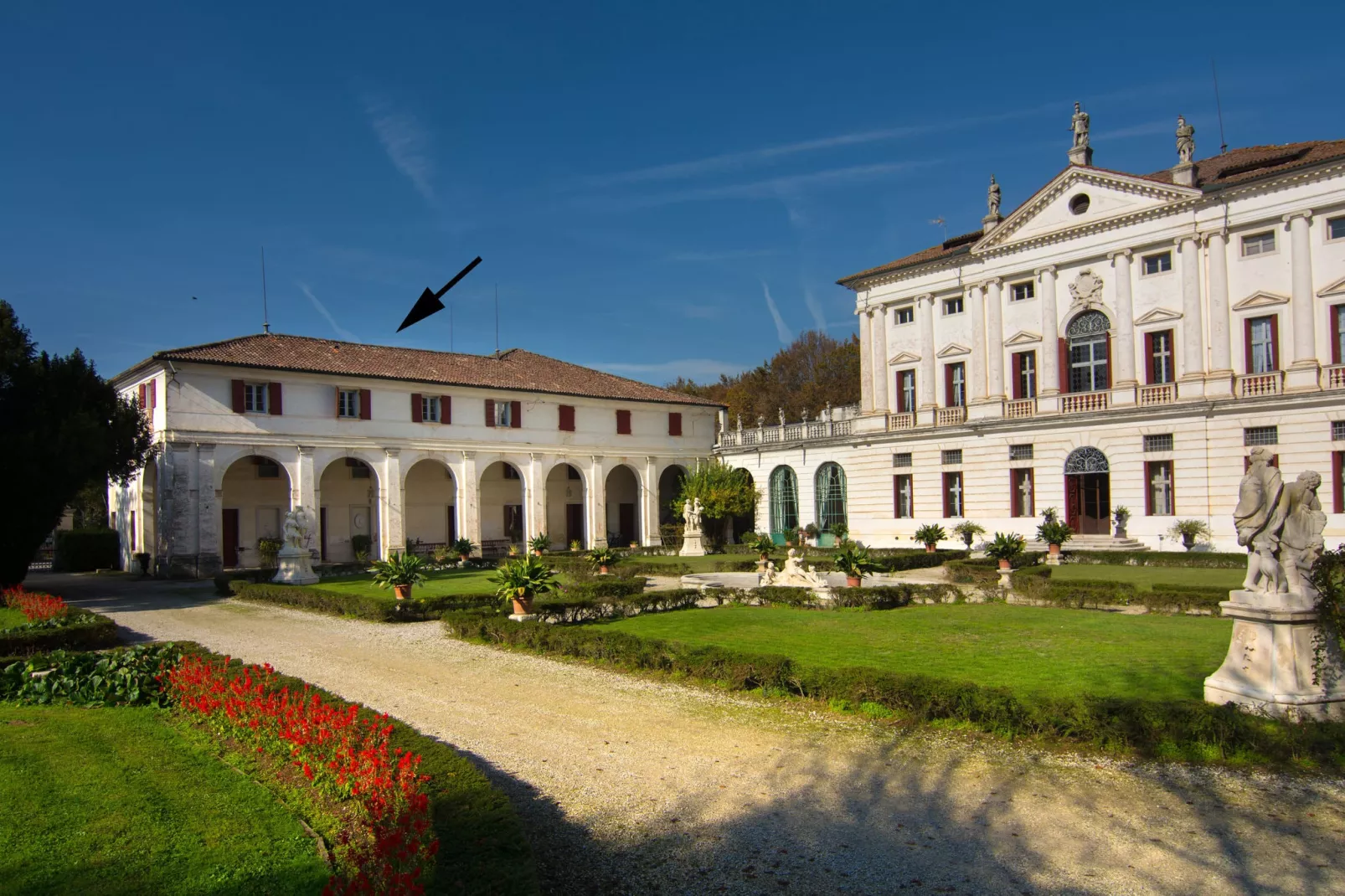 Villa Veneta Padova-Buitenkant zomer