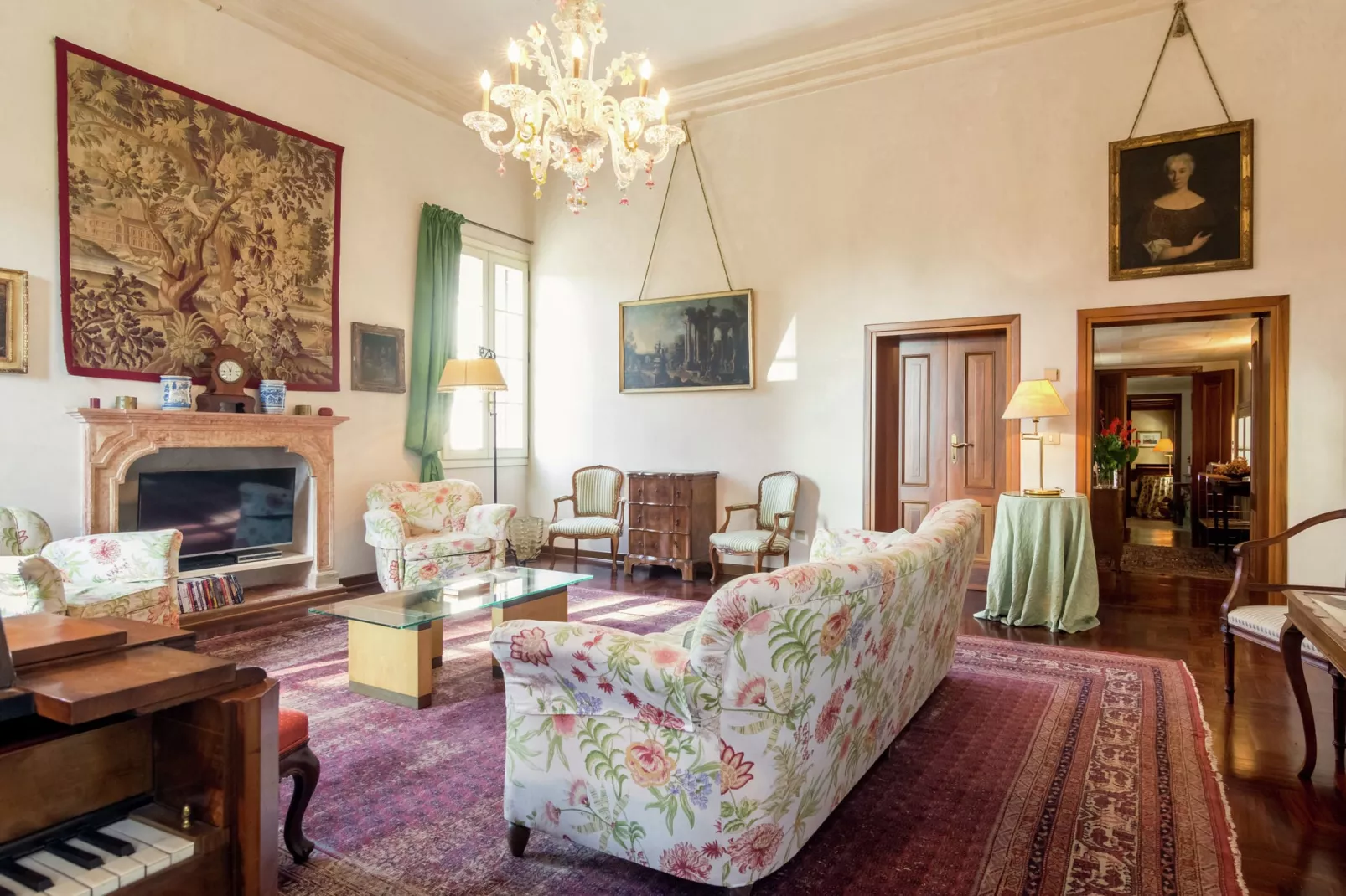 Villa Veneta Padova-Woonkamer