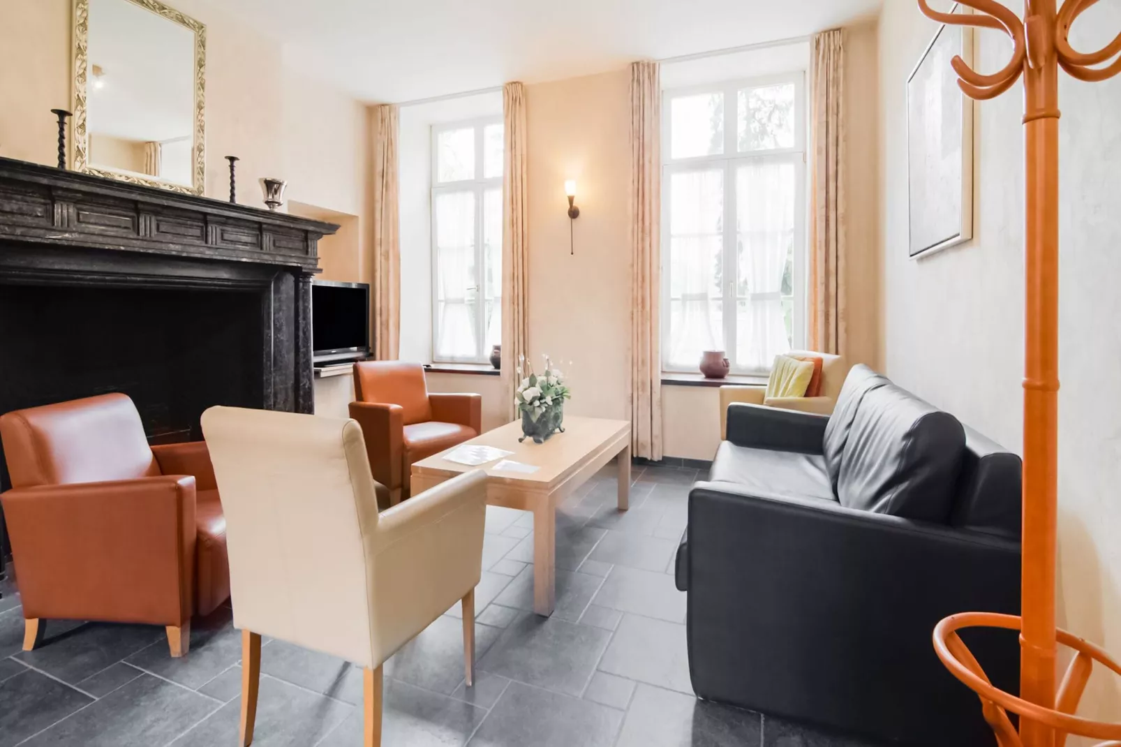 Appartement voor zes Domain Château Dieupart-Woonkamer