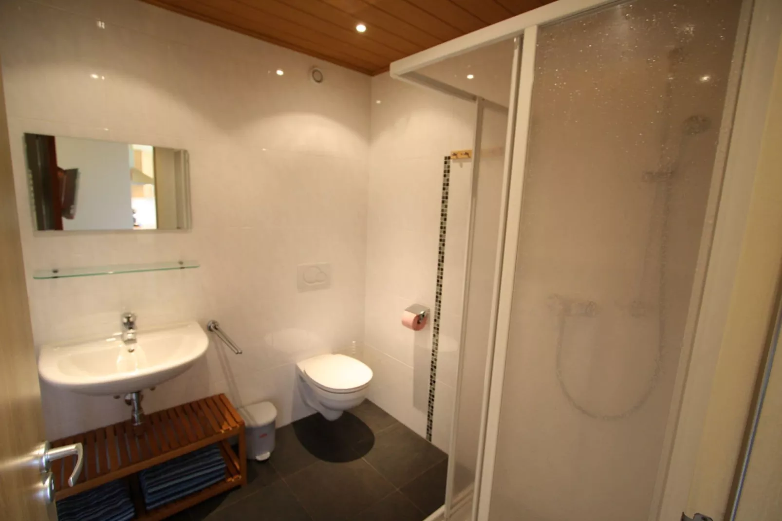 Gezellig appartement in Salzburgerland met tuin en terras-Badkamer