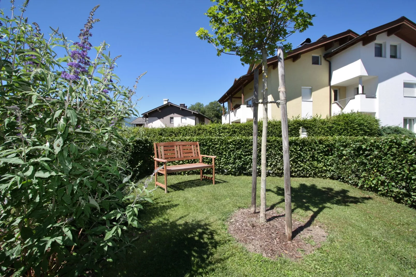 Gezellig appartement in Salzburgerland met tuin en terras-Tuinen zomer