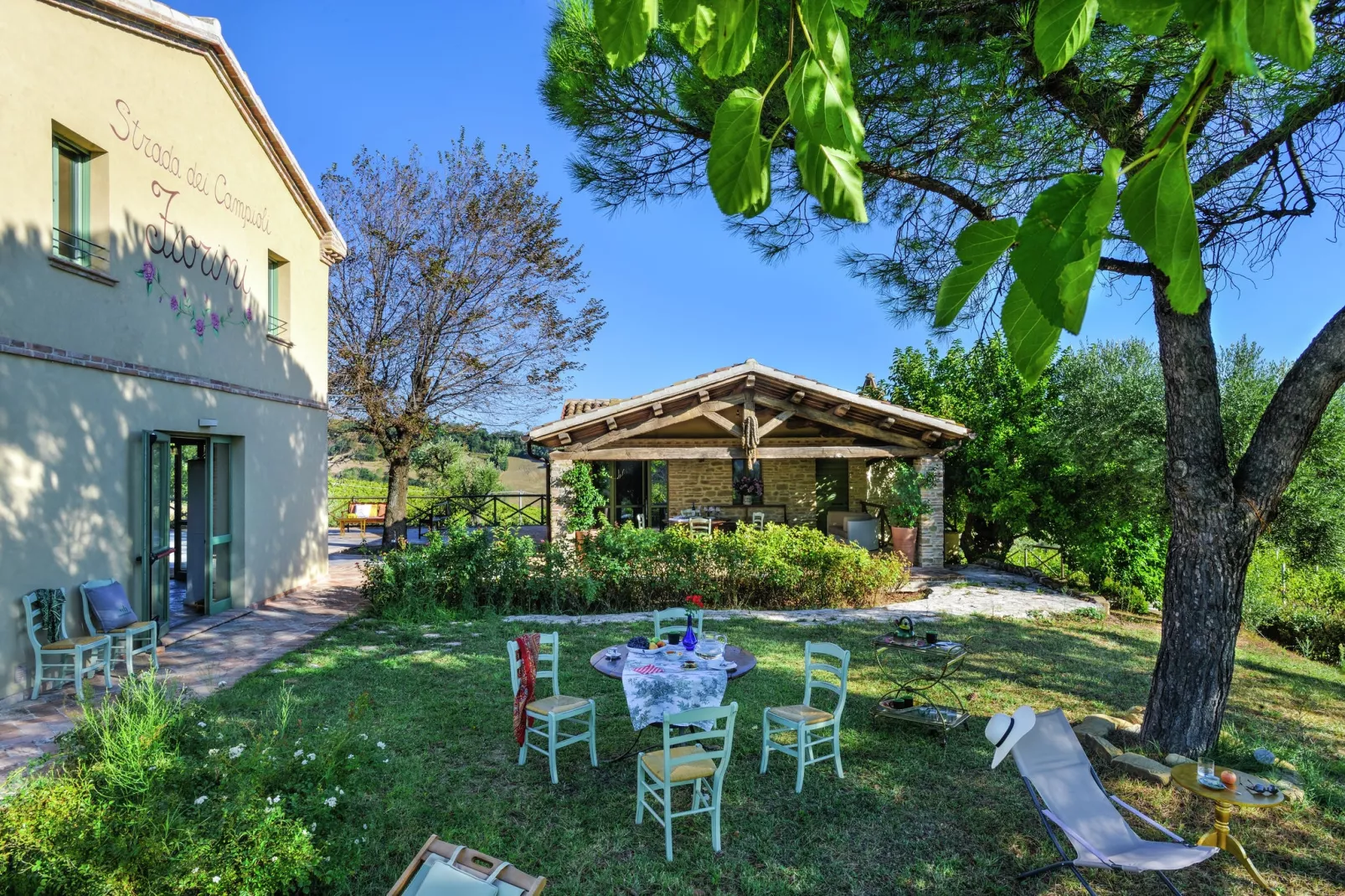 Villa Fiorini-Tuinen zomer
