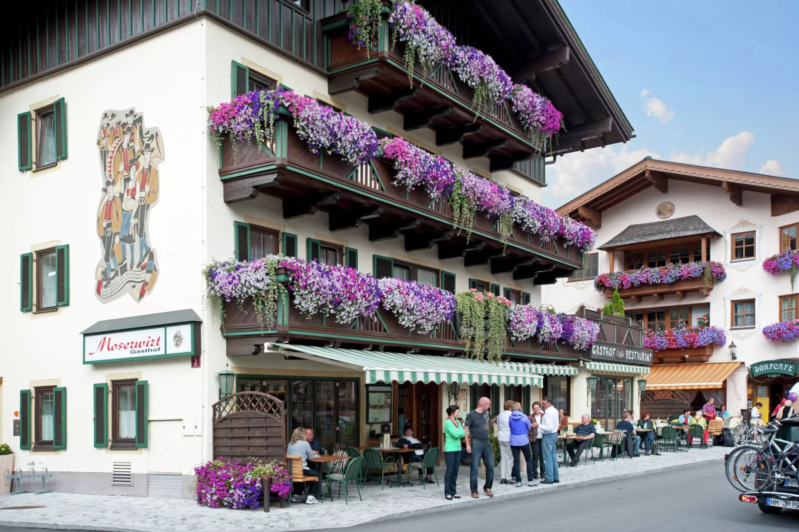 Panoramablick Maria Alm-Gebieden zomer 5km