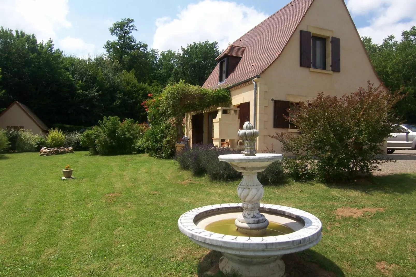 Maison 6 pers piscine partagée-Tuinen zomer