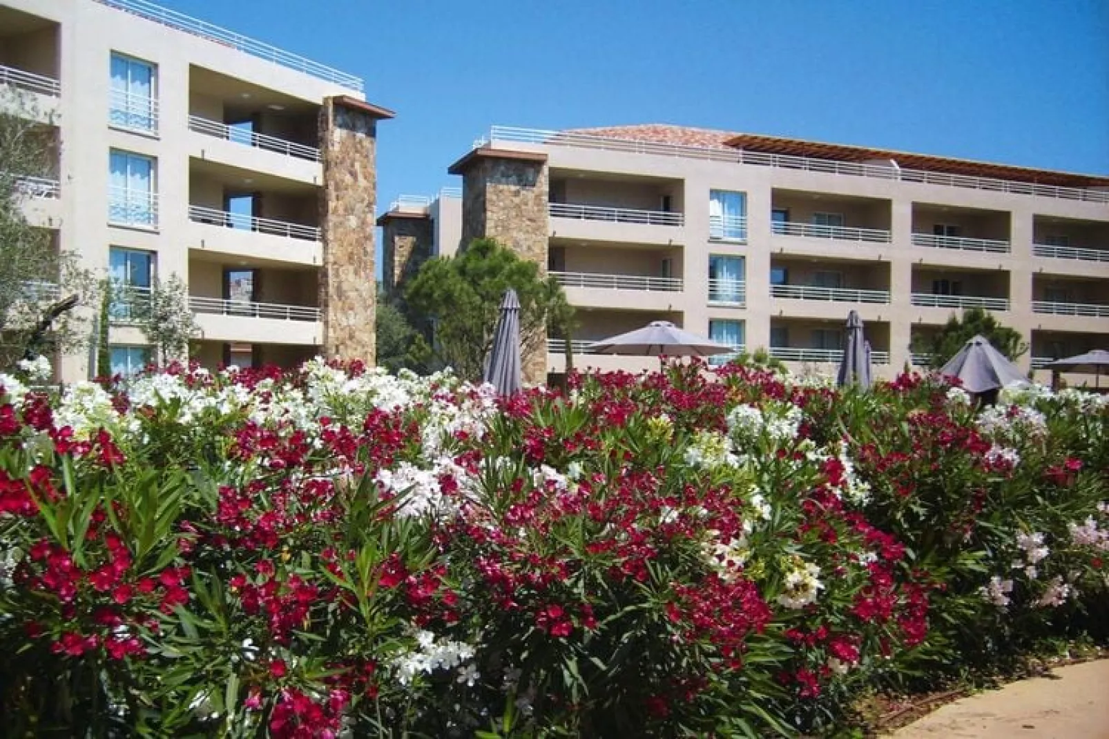 Residence Salina Bay Porto-Vecchio // F3 luxe - 6 pers - côté jardin-Buitenkant zomer