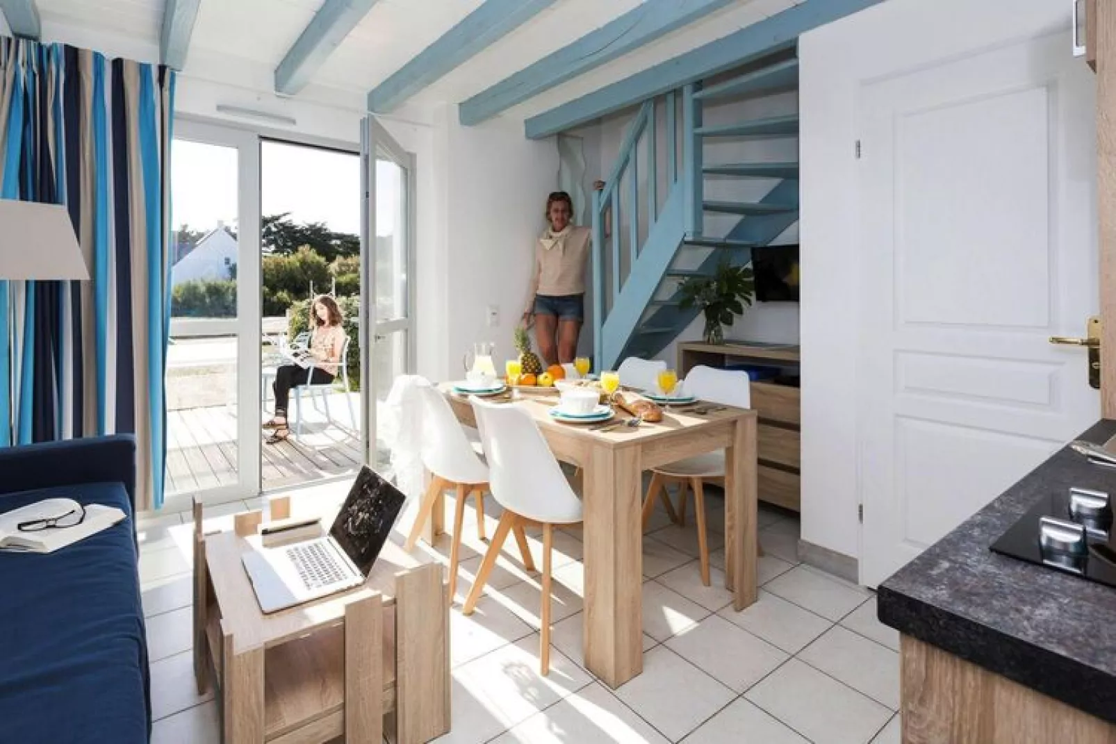 Residentie Valentin Plage, Batz sur Mer-Woonkamer