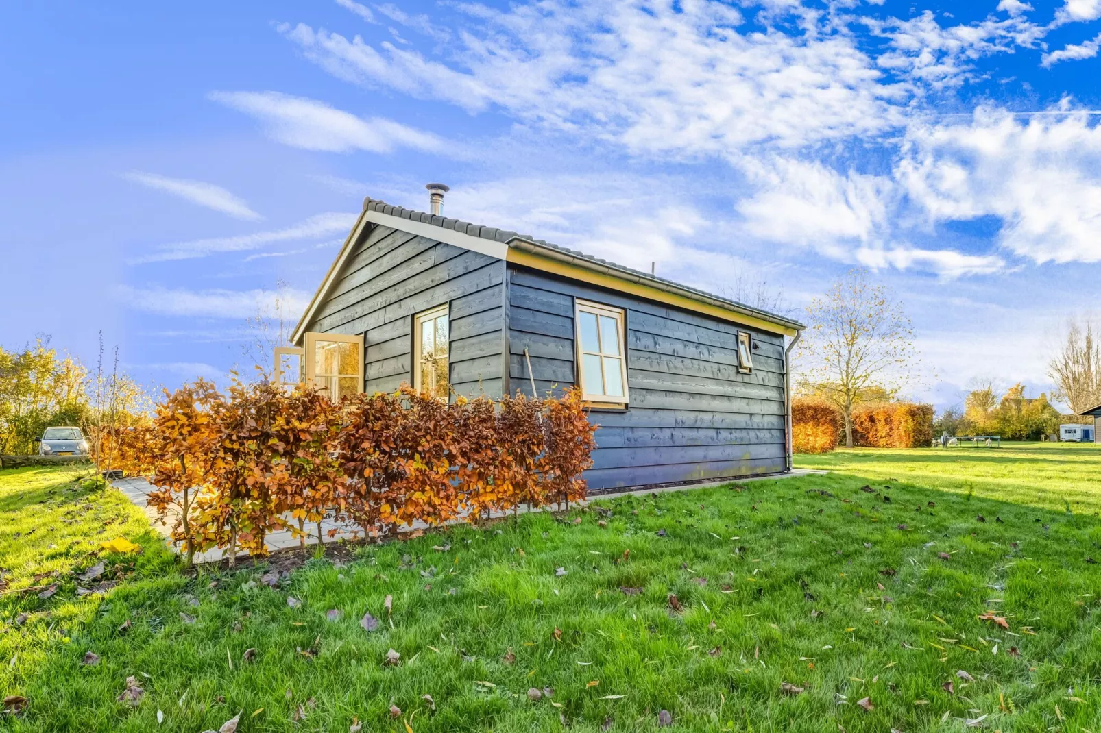 Vakantiehuisje 2 Vuur Groene Camping Lage Zwaluwe-Buitenkant zomer