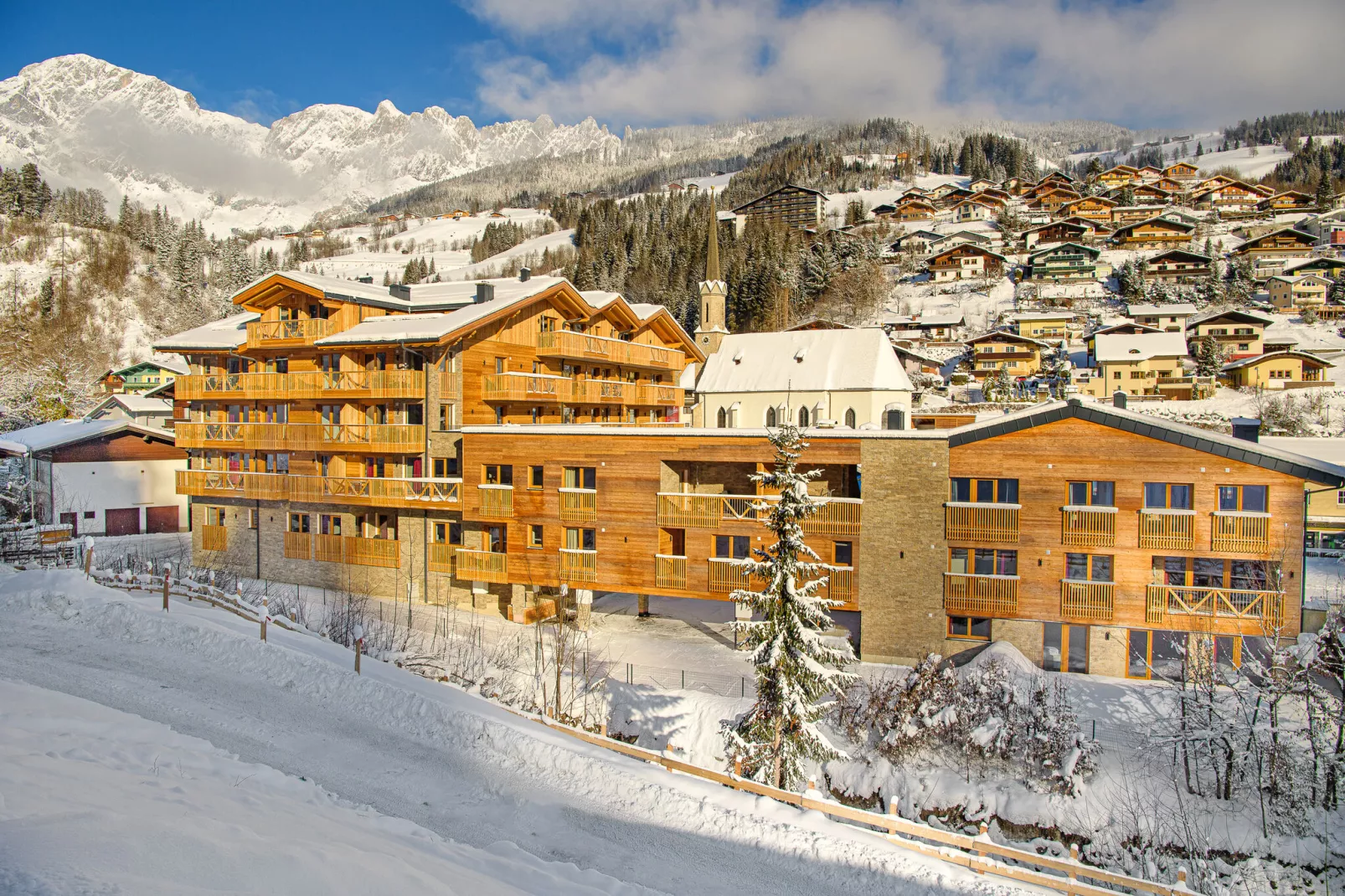 Apartment Studio Alpine-Exterieur winter