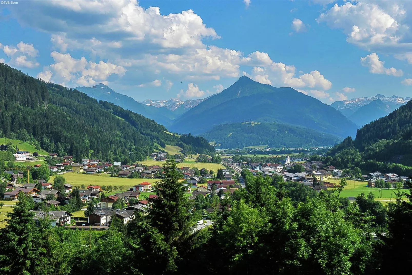 Haus Pehambauer-Gebieden zomer 1km