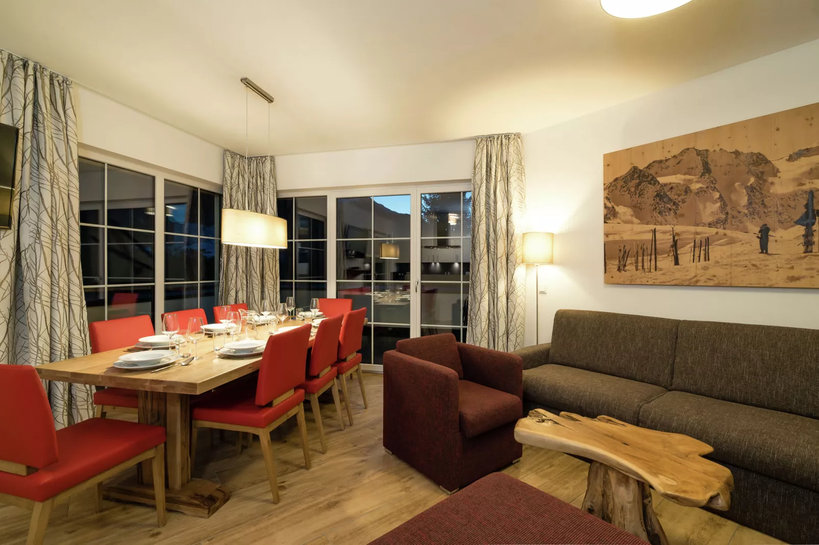 Apartment An der Piste 3/Alpendorf-Woonkamer