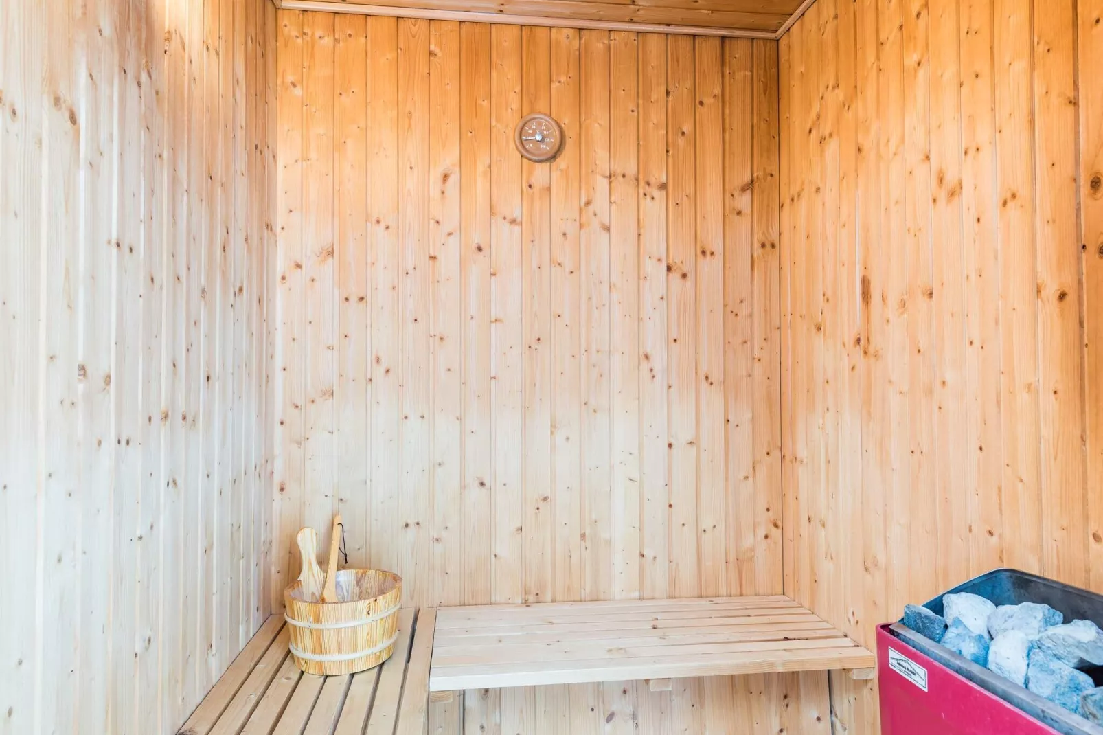 5 persoons vakantie huis op een vakantie park in Hvide Sande-Sauna
