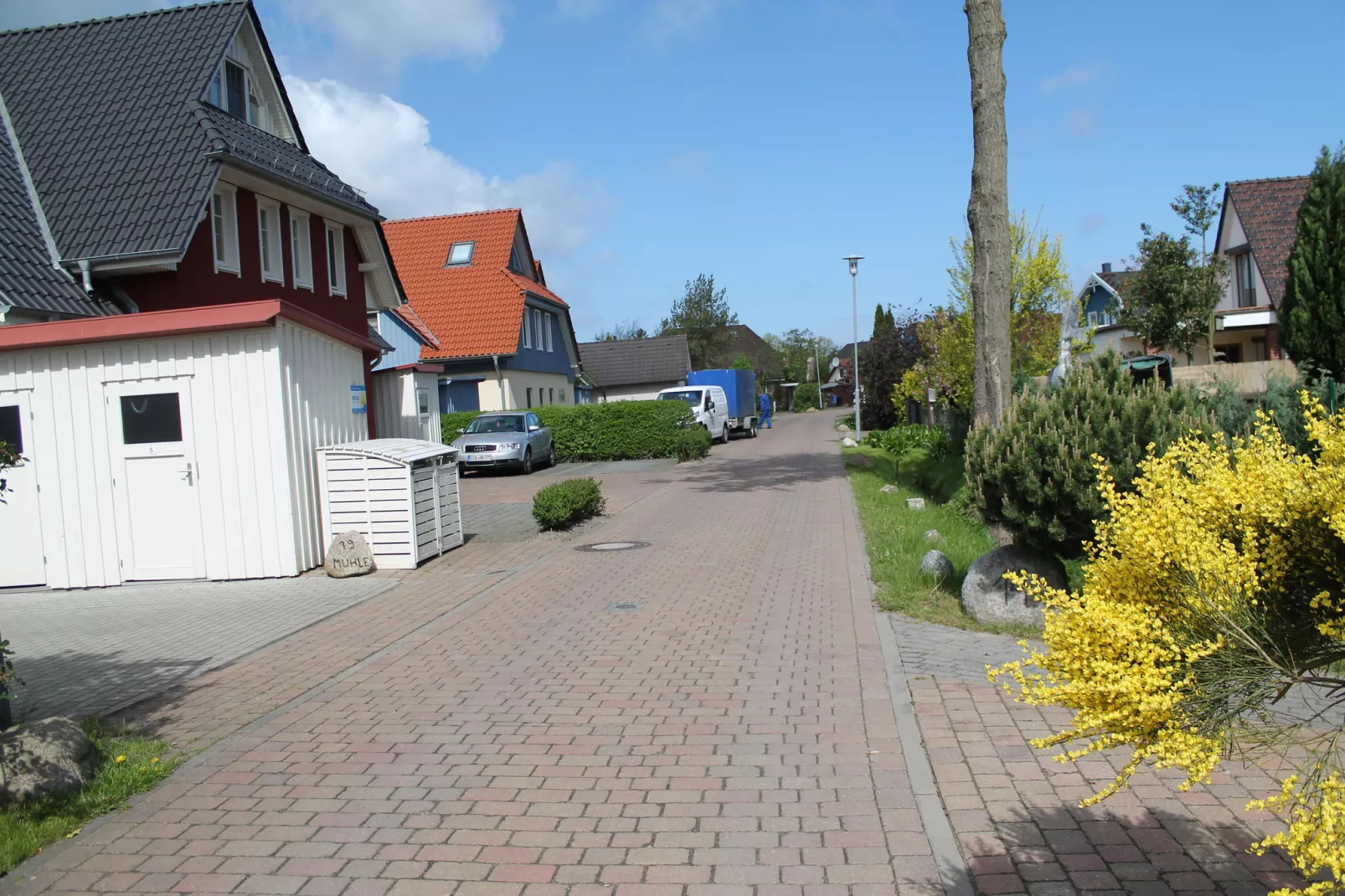 Das DarßHaus mit Kamin und Garten-Gebieden zomer 1km